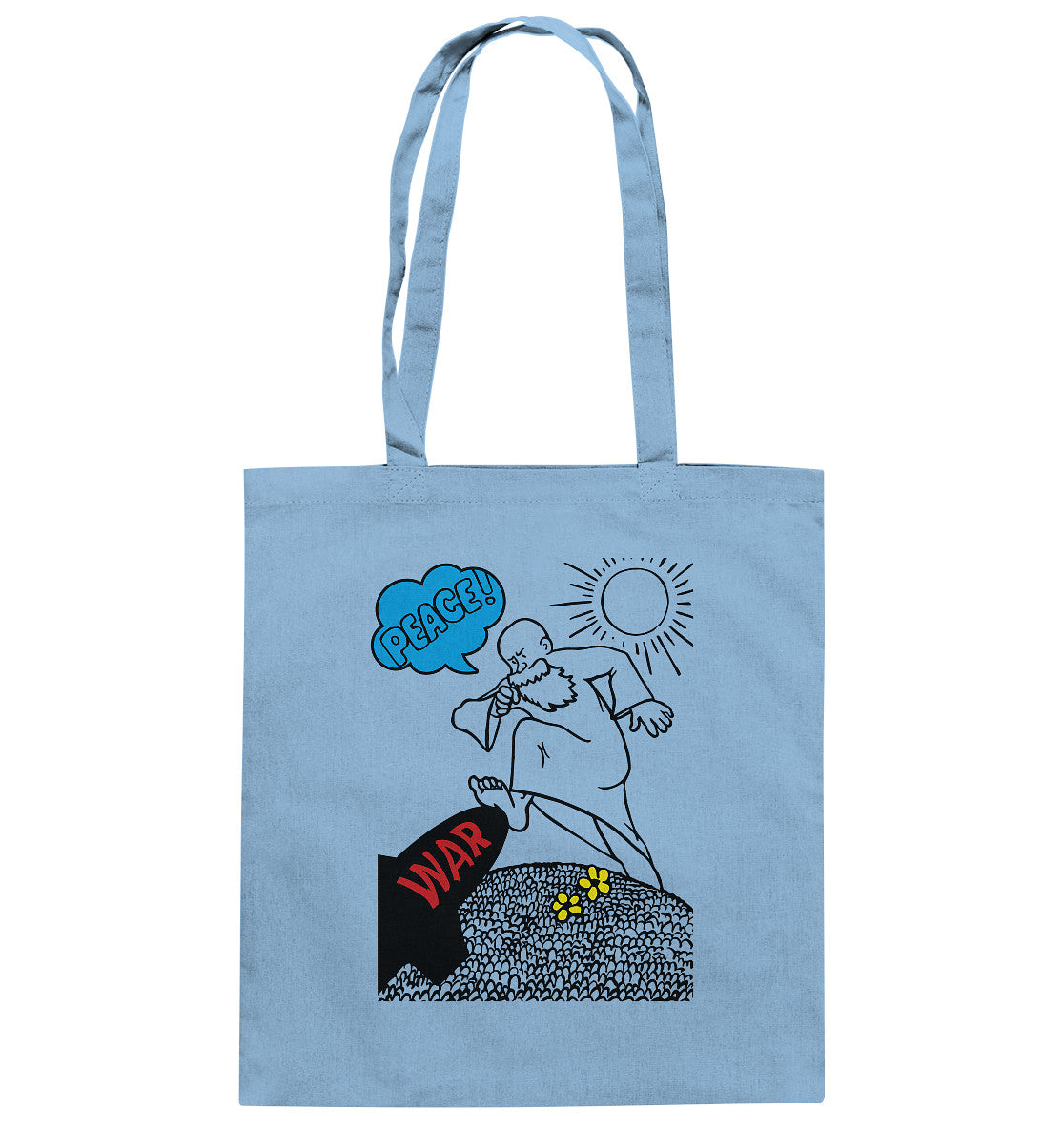 DDR Ostalgie Baumwolltasche • PEACE & WAR (ORIGINAL DDR-PLAKAT)