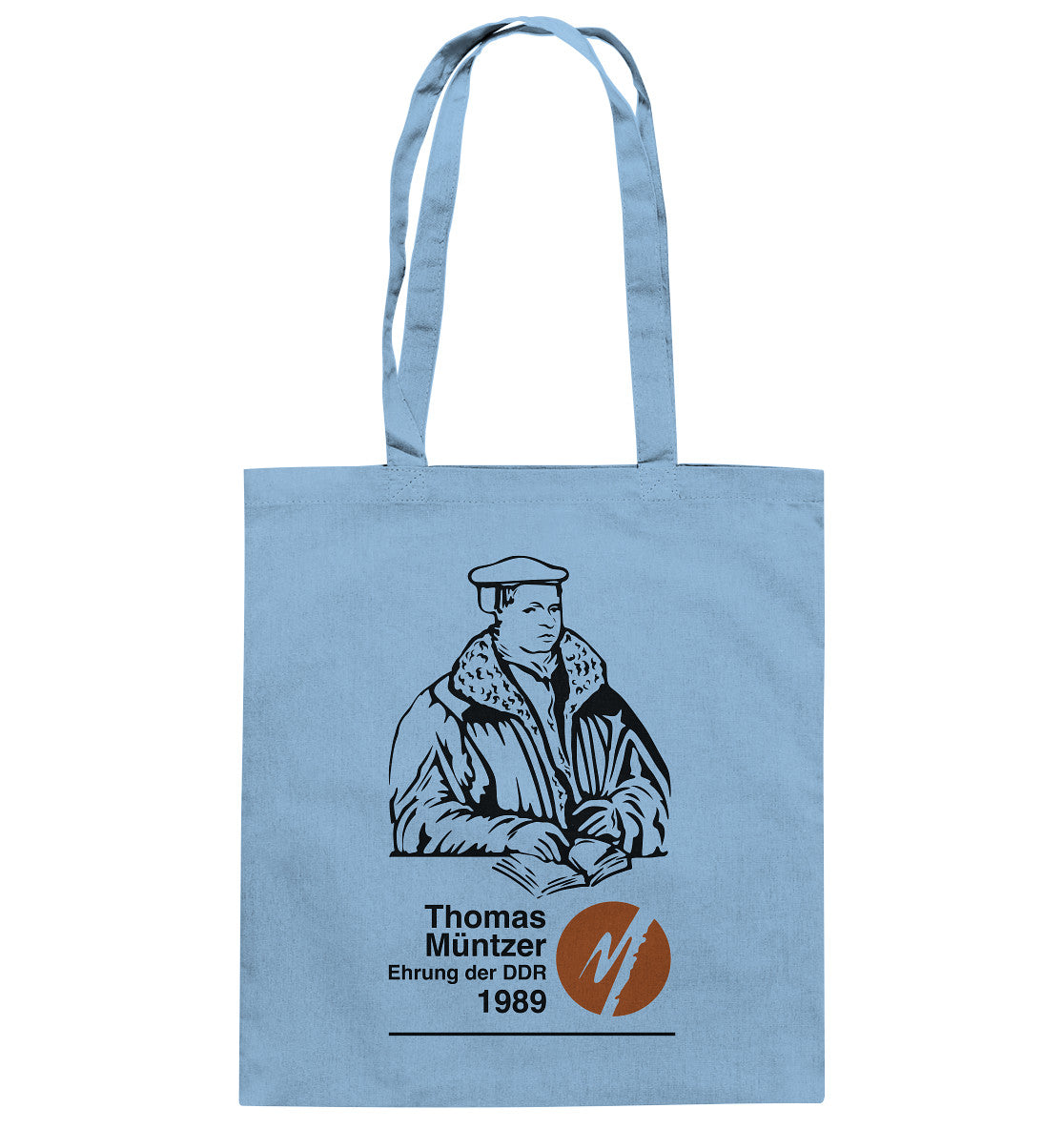DDR Ostalgie Baumwolltasche • THOMAS MÜNTZER - EHRUNG DER DDR 1990