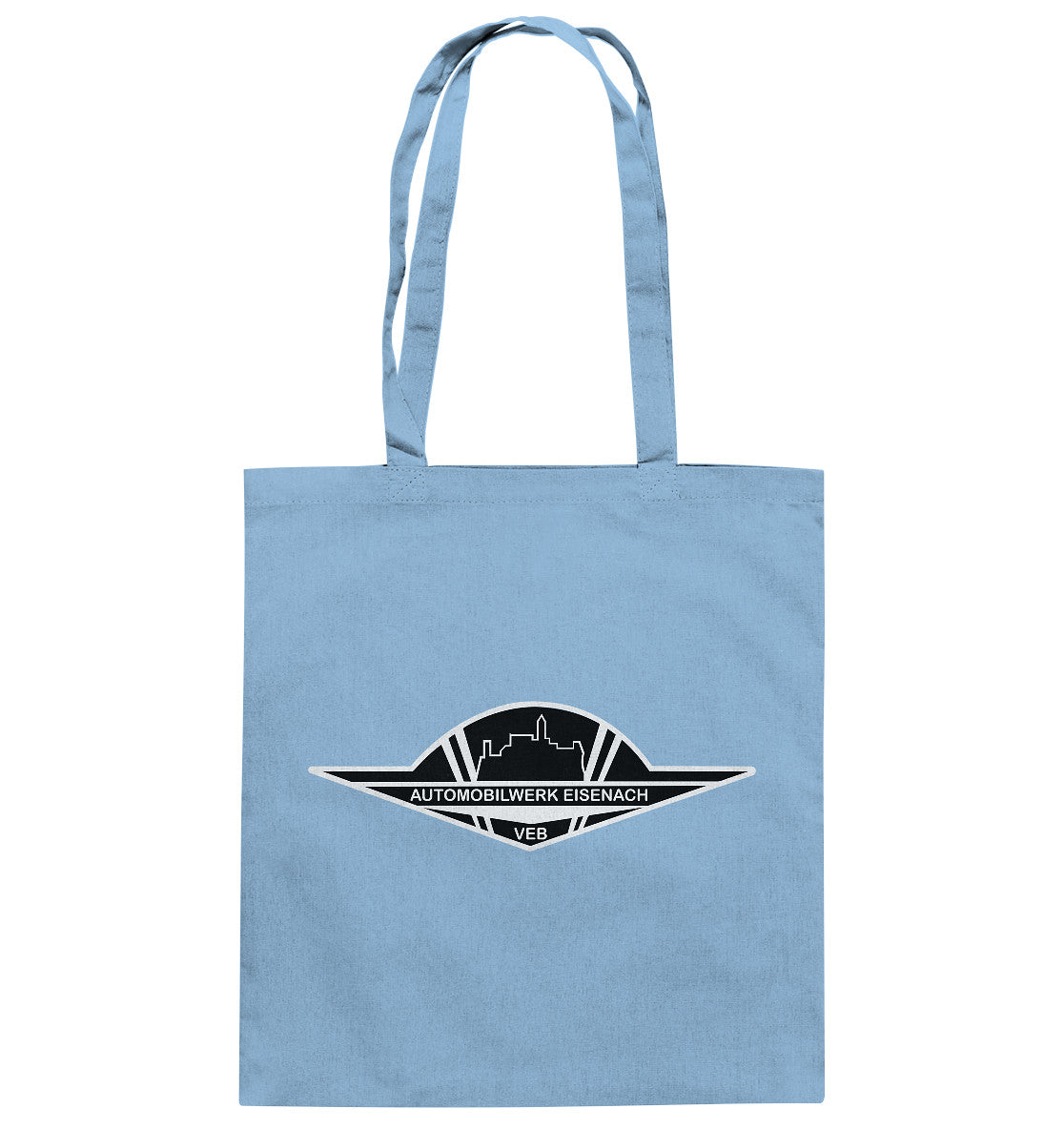 DDR Ostalgie Baumwolltasche • AUTOMOBILWERK EISENACH - monochrom