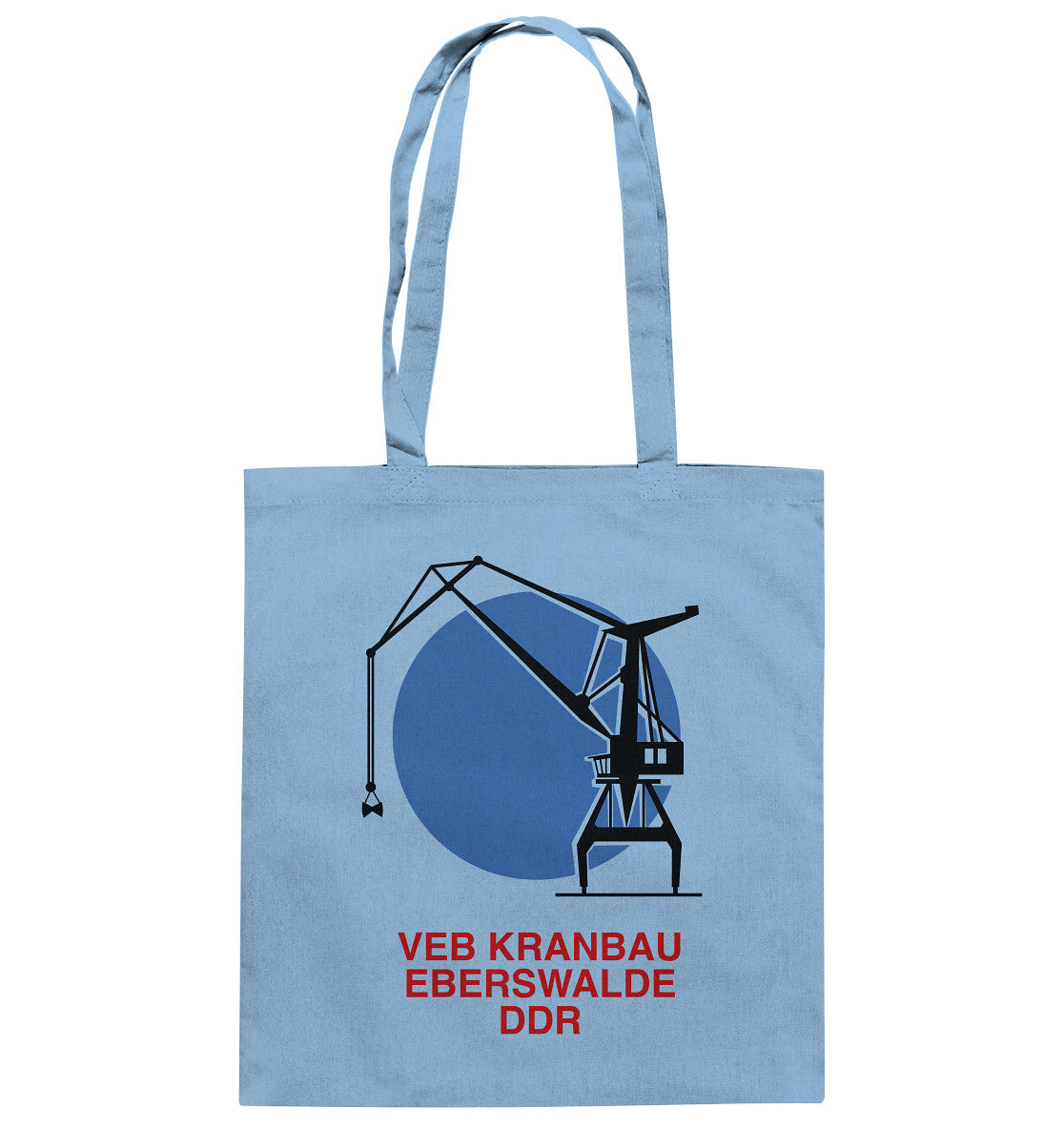 DDR Ostalgie Baumwolltasche • VEB KRANBAU EBERSWALDE