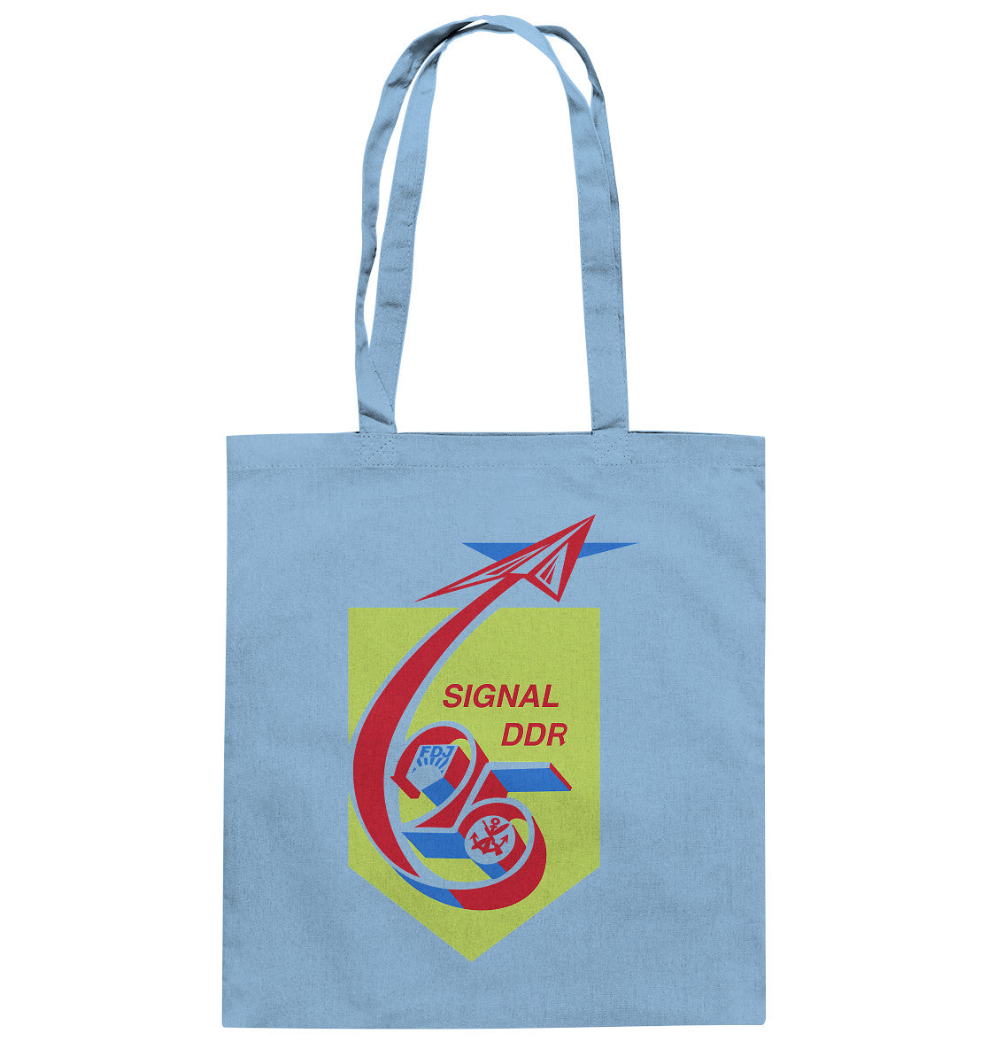 DDR Ostalgie Baumwolltasche • SIGNAL DDR 25 - FDJ, GST 1974