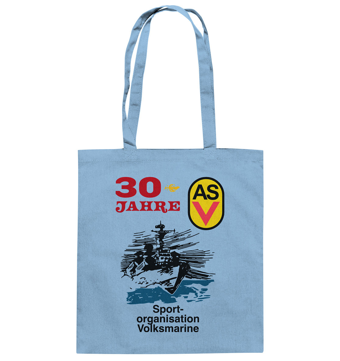 DDR Ostalgie Baumwolltasche • ASV - SPORTORGANISATION VOLKSMARINE