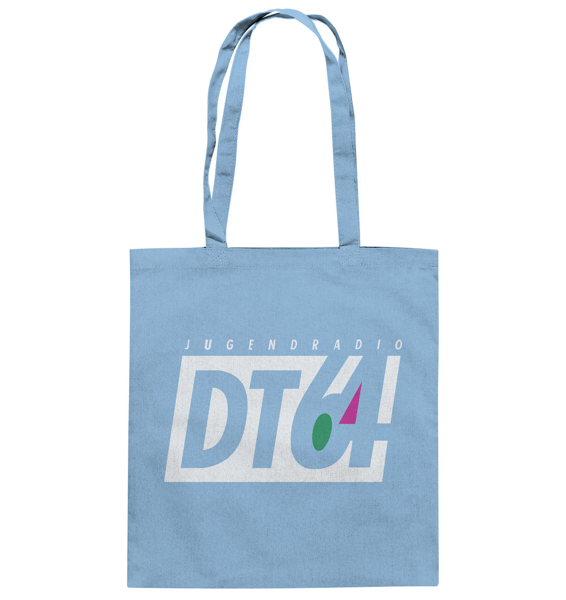 DDR Ostalgie Baumwolltasche •  DT64 JUGENDRADIO - DUNKEL