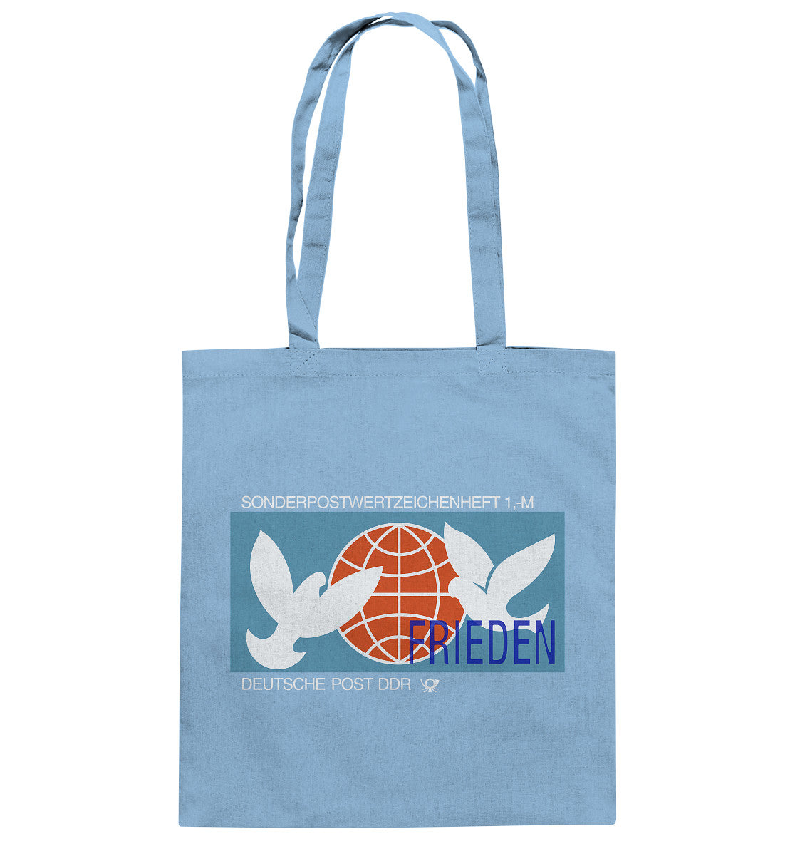 DDR Ostalgie Baumwolltasche • SONDERMARKE FRIEDEN - DDR