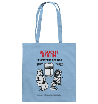 DDR Ostalgie Baumwolltasche • RIESA STREICHHÖLZER - BESUCHT BERLIN