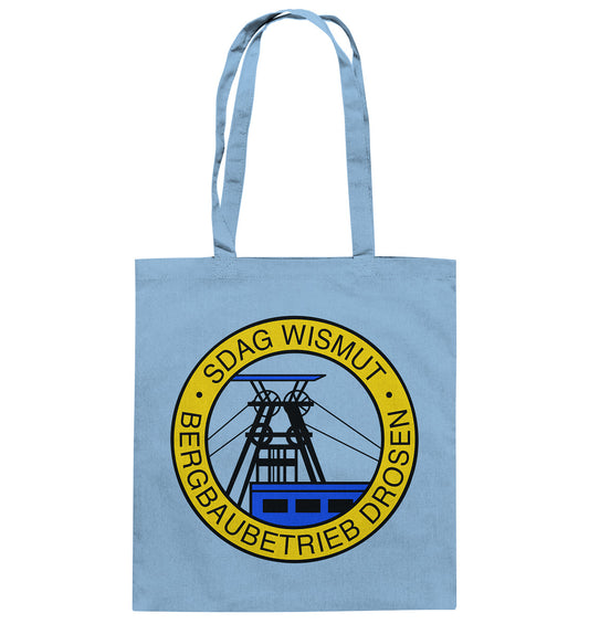DDR Ostalgie Baumwolltasche • SDAG WISMUT - DROSEN