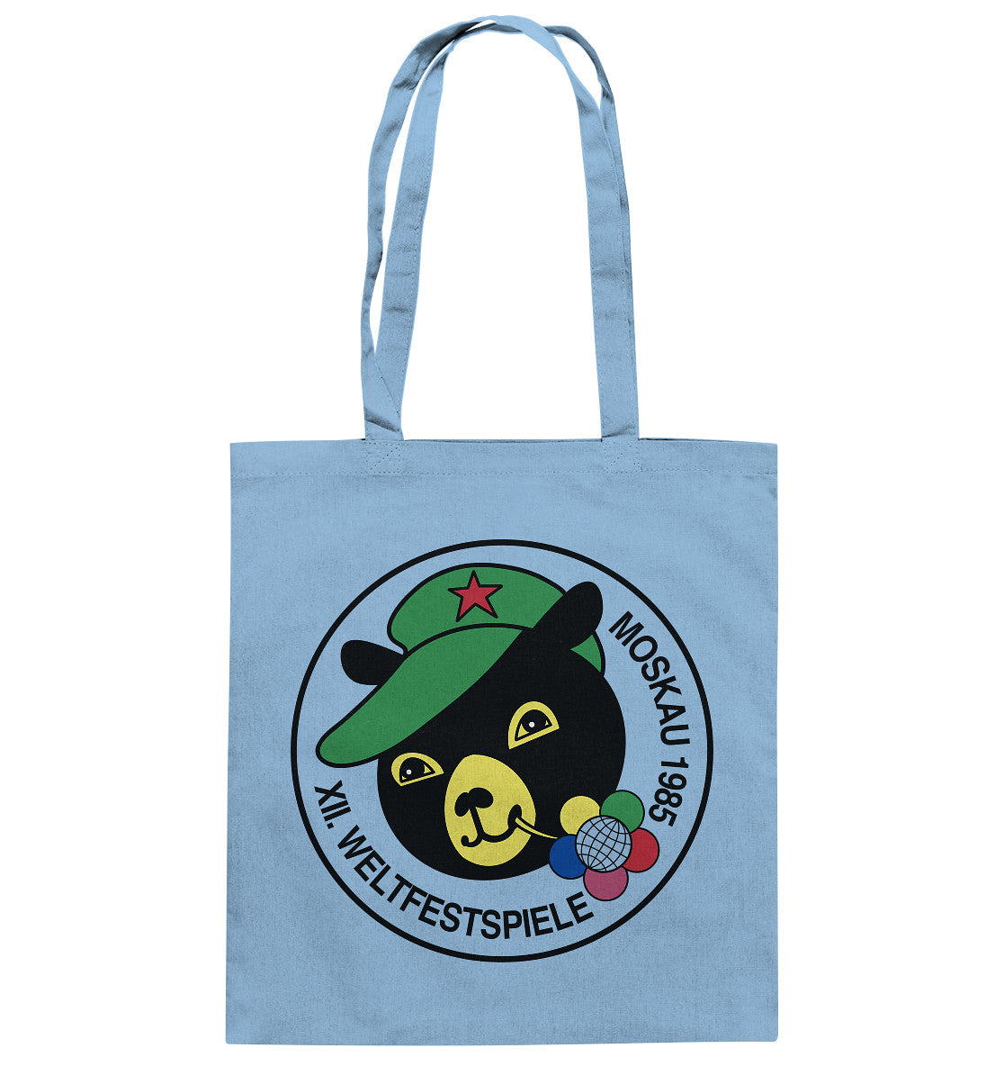DDR Ostalgie Baumwolltasche • WELTFESTSPIELE, MOSKAU 1985