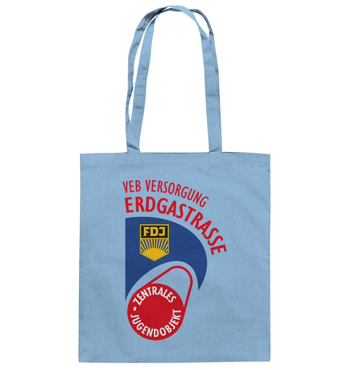 DDR Ostalgie Baumwolltasche • VEB VERSORGUNG ERDGASTRASSE