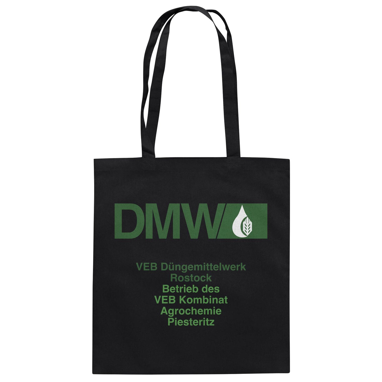 DDR Ostalgie Baumwolltasche • VEB DÜNGEMITTELWERK ROSTOCK