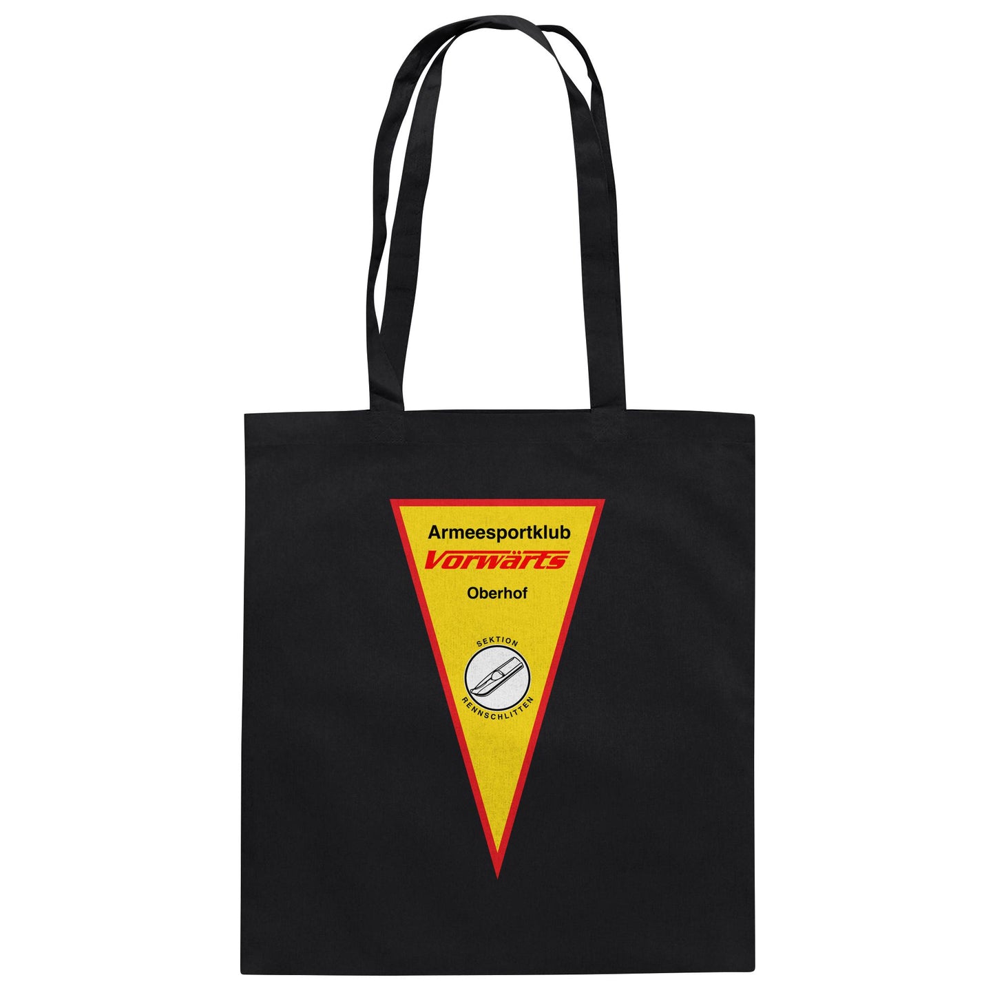 DDR Ostalgie Baumwolltasche • ARMEESPORTKLUB VORWÄRTS OBERHOF - RENNSCHLITTEN