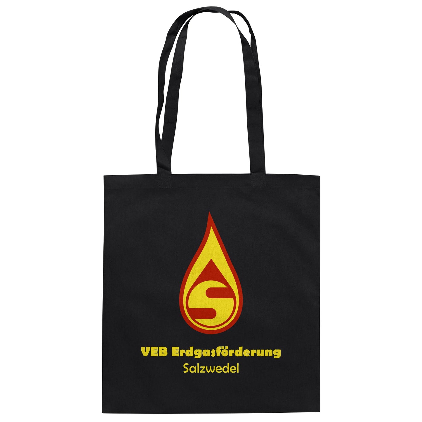 DDR Ostalgie Baumwolltasche • VEB ERDGASFÖRDERUNG SALZWEDEL