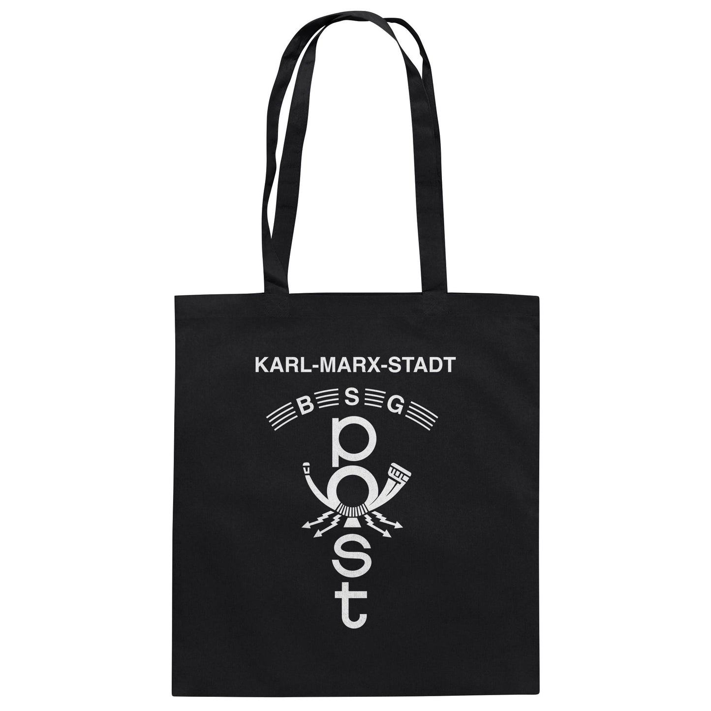 DDR Ostalgie Baumwolltasche • BSG POST KARL-MARX-STADT (ORIGINAL WIMPEL)