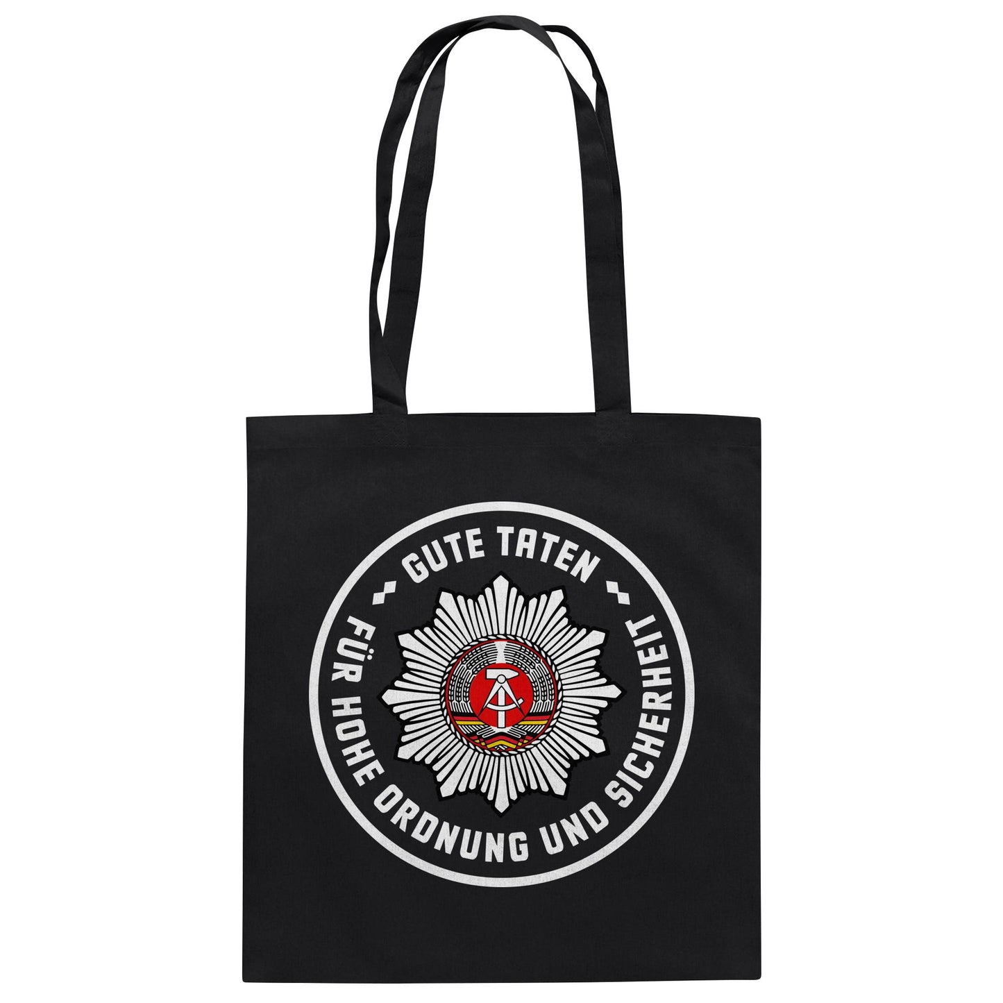 DDR Ostalgie Baumwolltasche • ABZEICHEN VOLKSPOLIZEI FÜR JUNGE PIONIERE