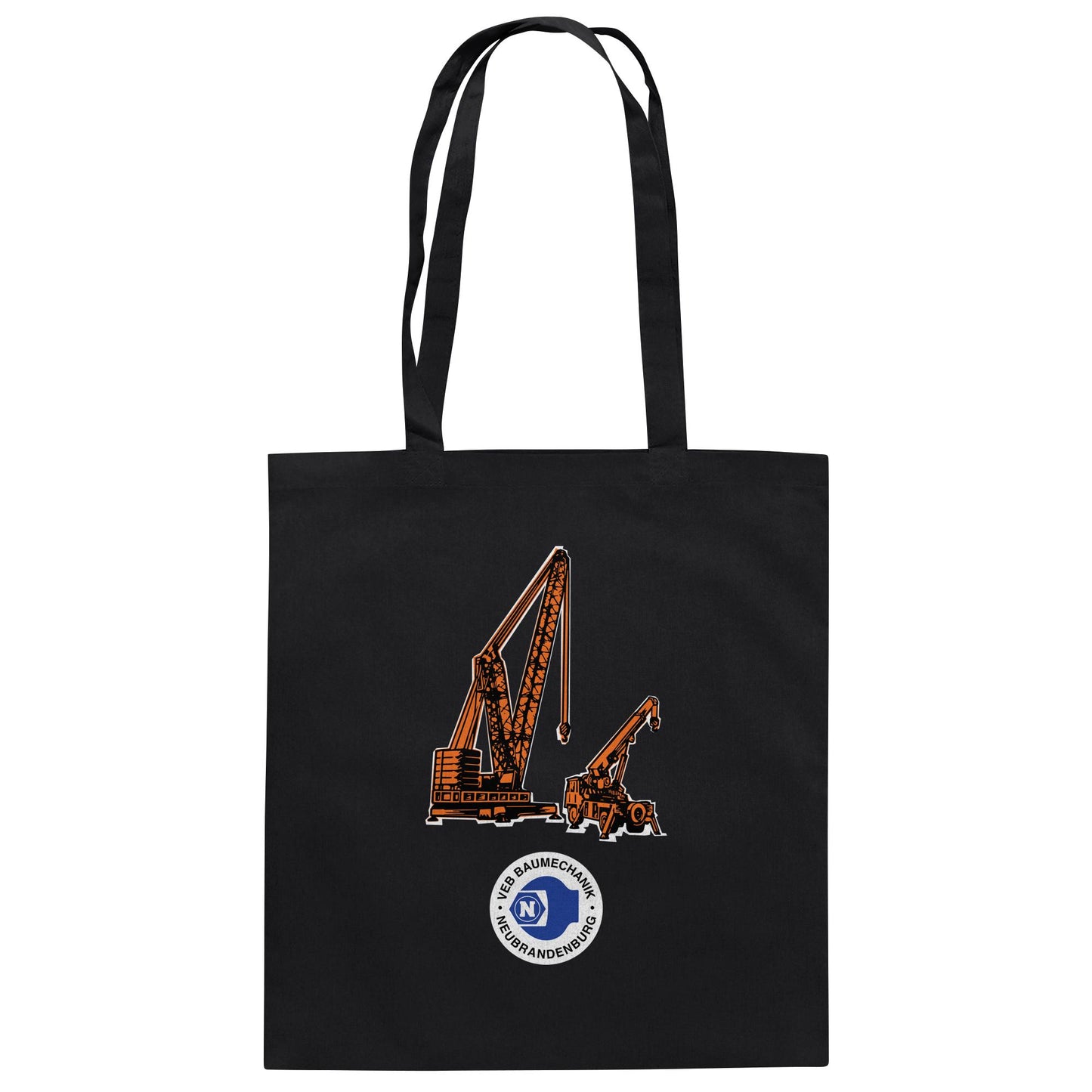DDR Ostalgie Baumwolltasche • VEB BAUMECHANIK NEUBRANDENBURG