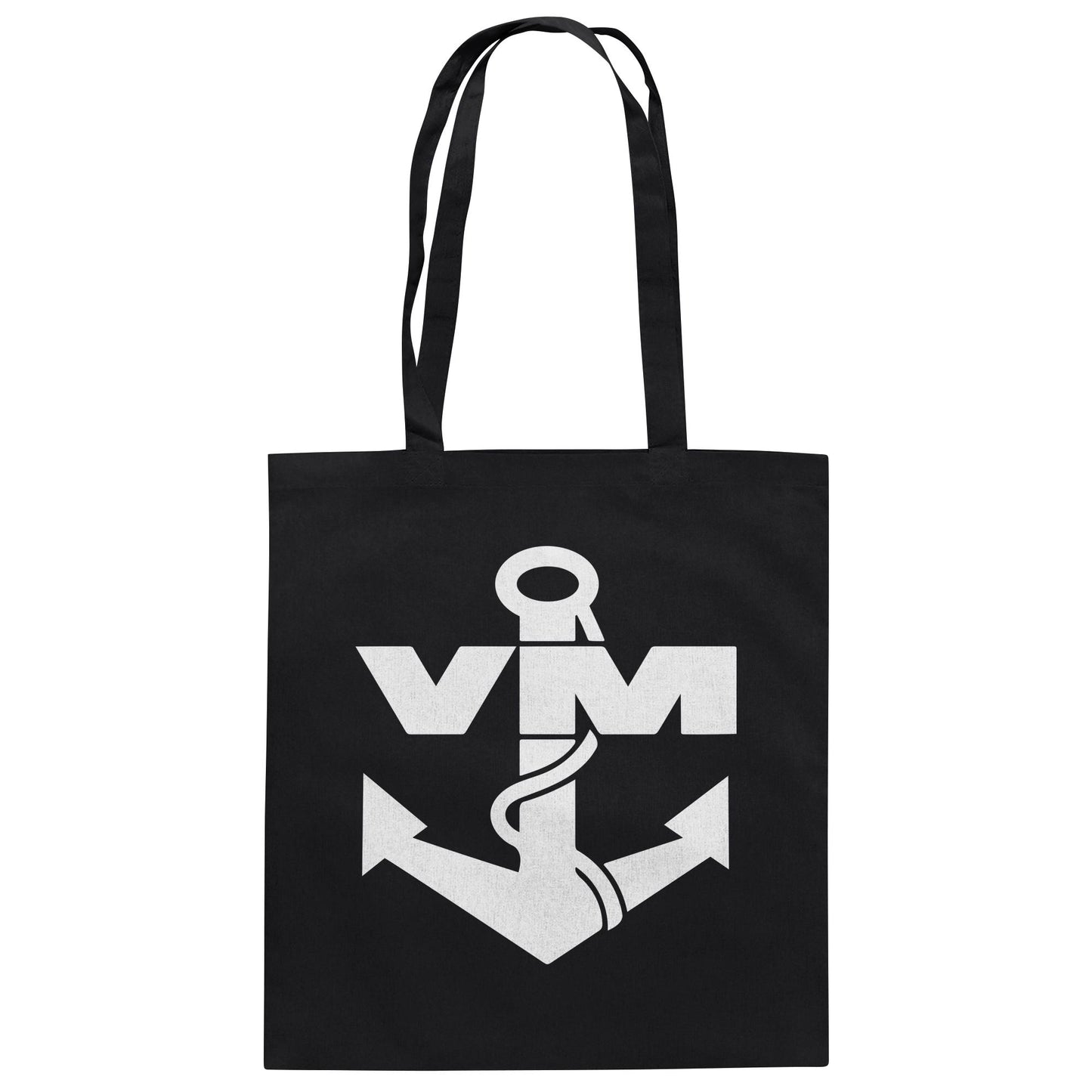 DDR Ostalgie Baumwolltasche • NVA EMBLEM - VOLKSMARINE SEESTREITKRÄFTE - DUNKEL