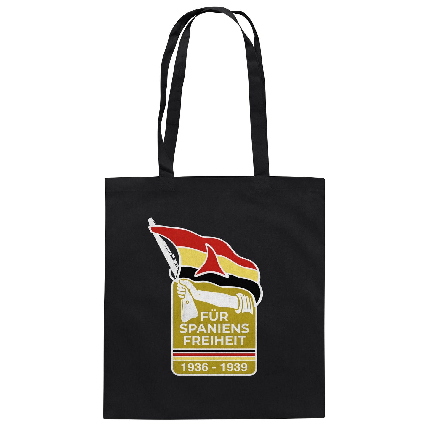 DDR Ostalgie Baumwolltasche • FÜR SPANIENS FREIHEIT - ABZEICHEN SPANIENKÄMPFER