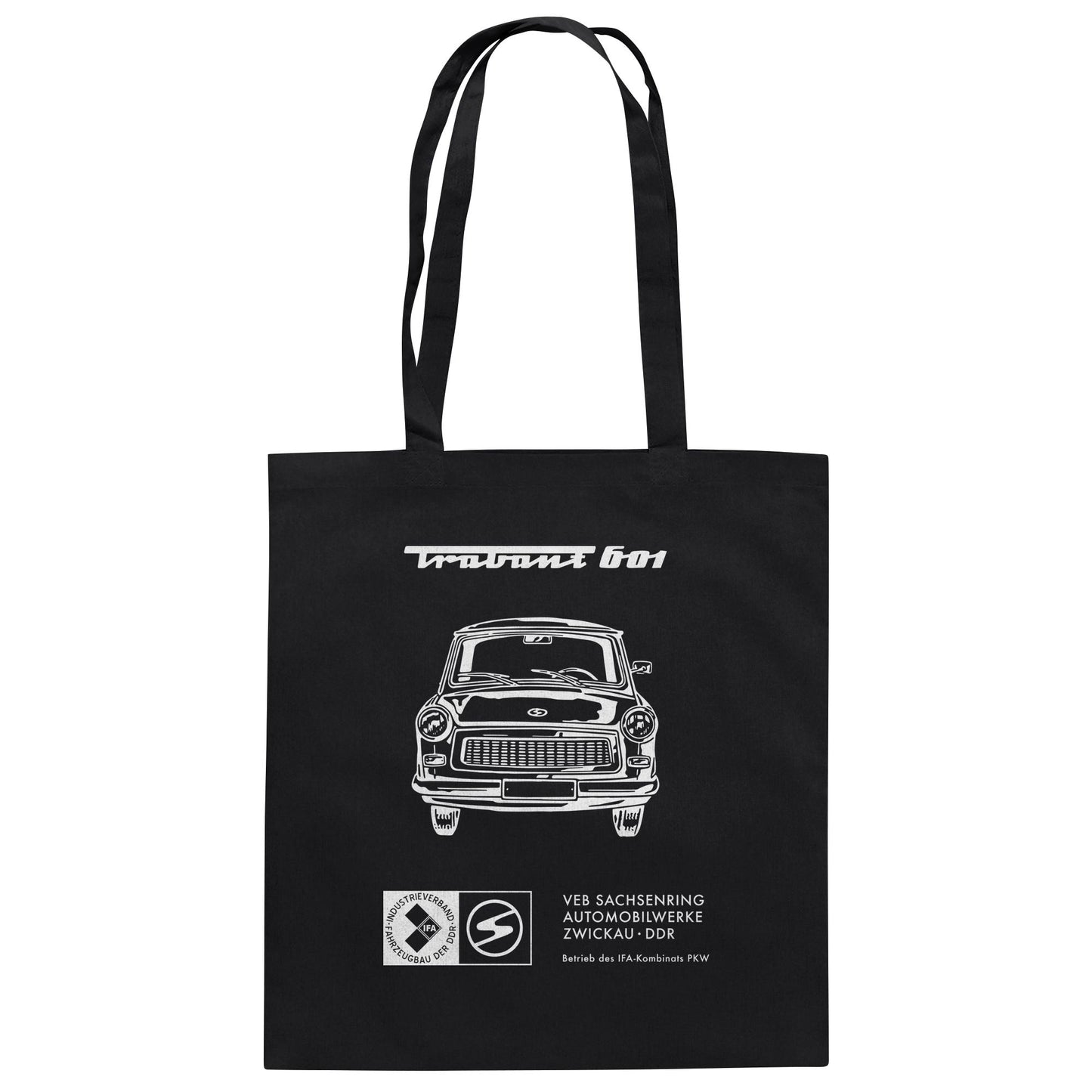 DDR Ostalgie Baumwolltasche • TRABANT 601 (ORIGINAL TITEL BETRIEBSANLEITUNG)