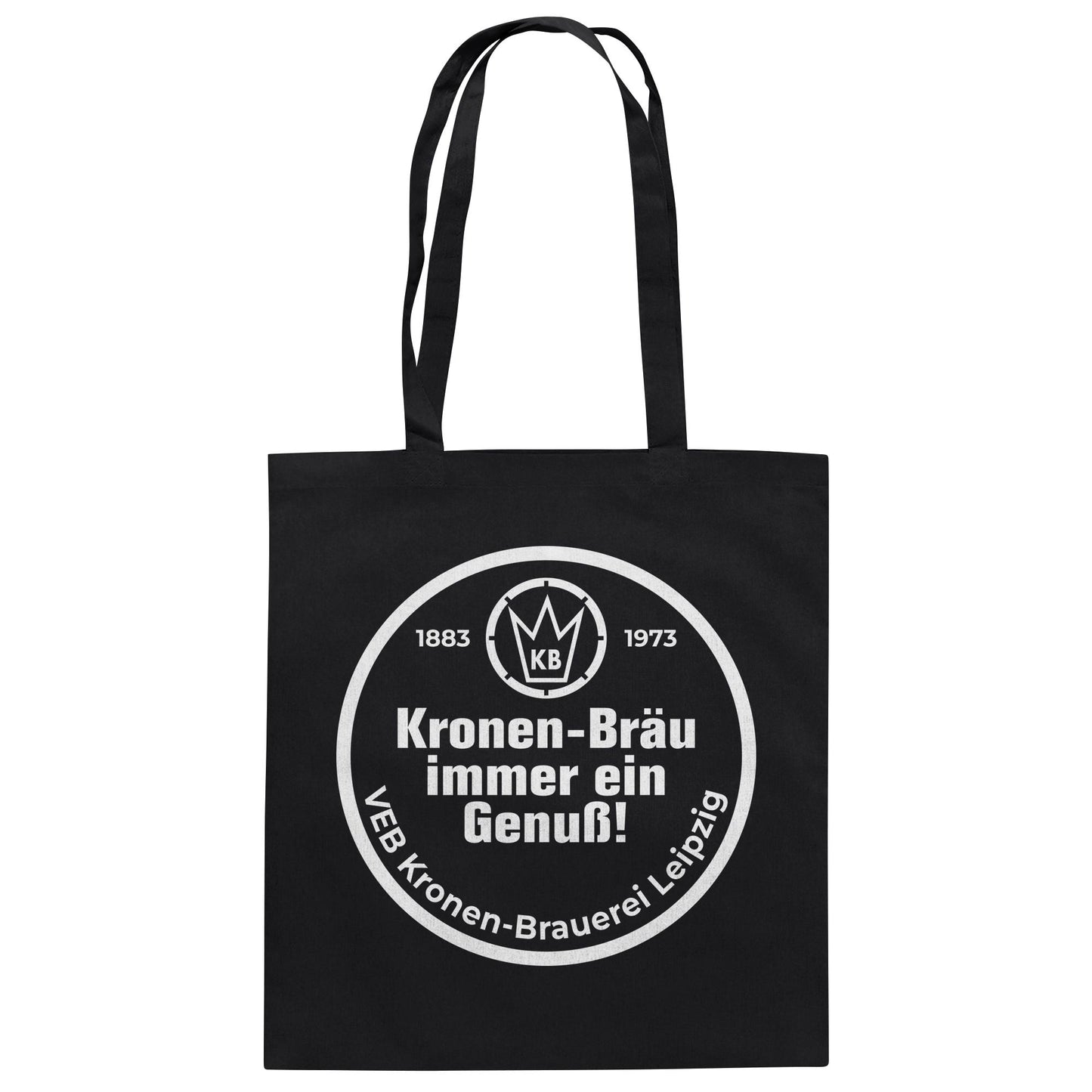 DDR Ostalgie Baumwolltasche • VEB KRONEN-BRAUEREI BIER LEIPZIG