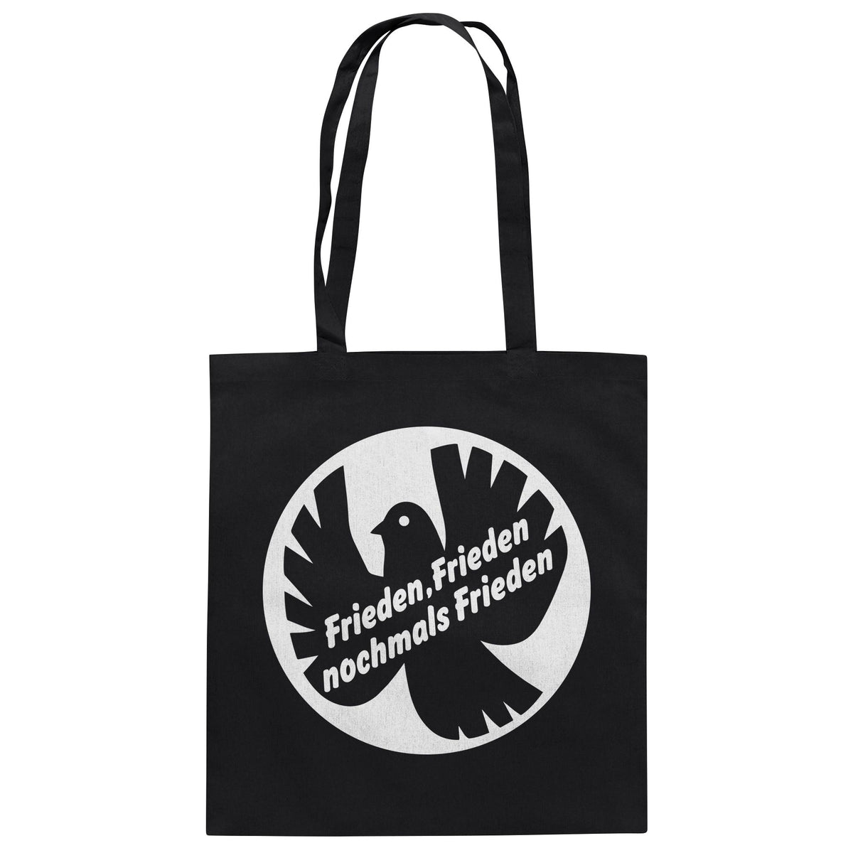 DDR Ostalgie Baumwolltasche • FRIEDEN, FRIEDEN NOCHMALS FRIEDEN (ORIGINAL BANNER)