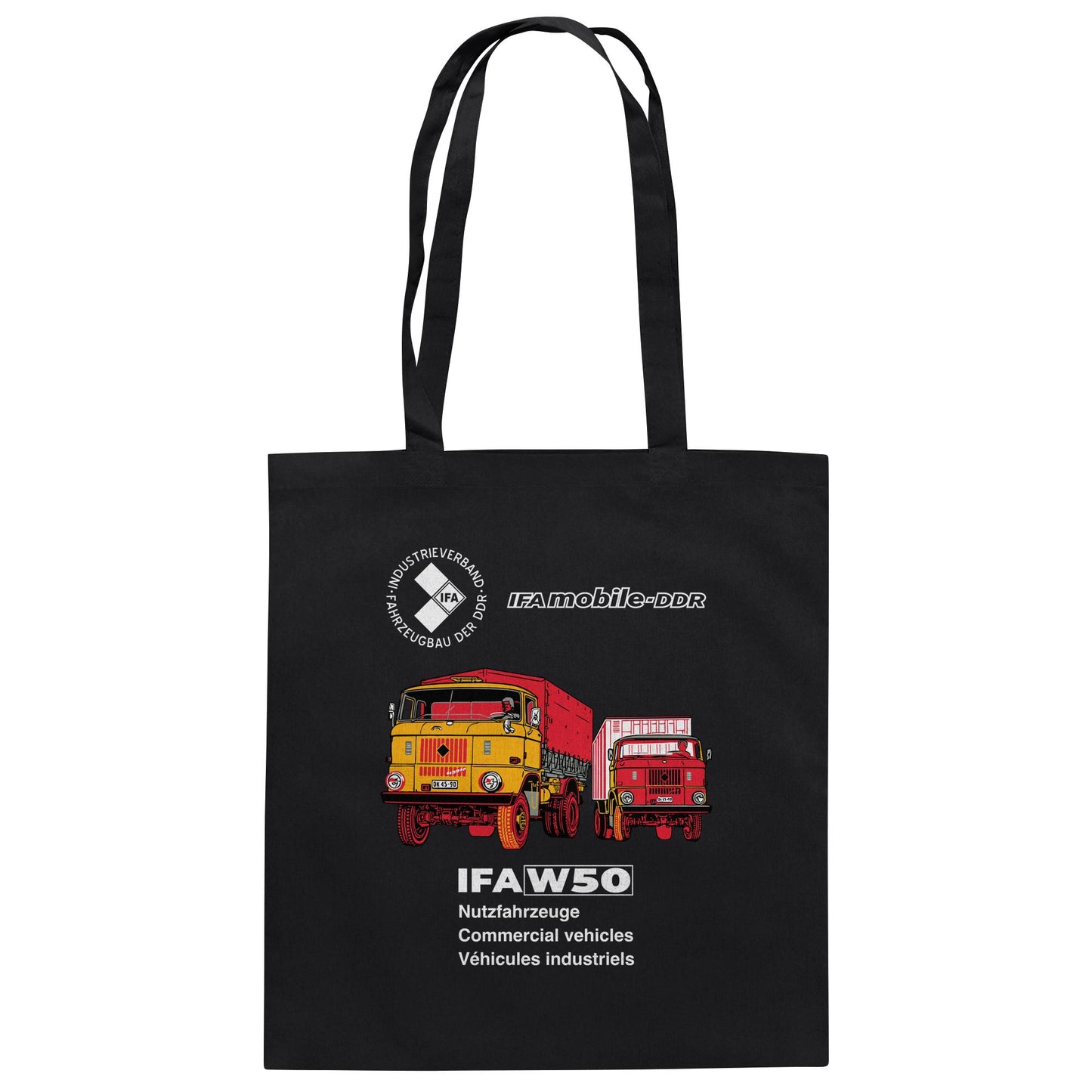 DDR Ostalgie Baumwolltasche • IFA W50 (ORIGINAL POSTER)
