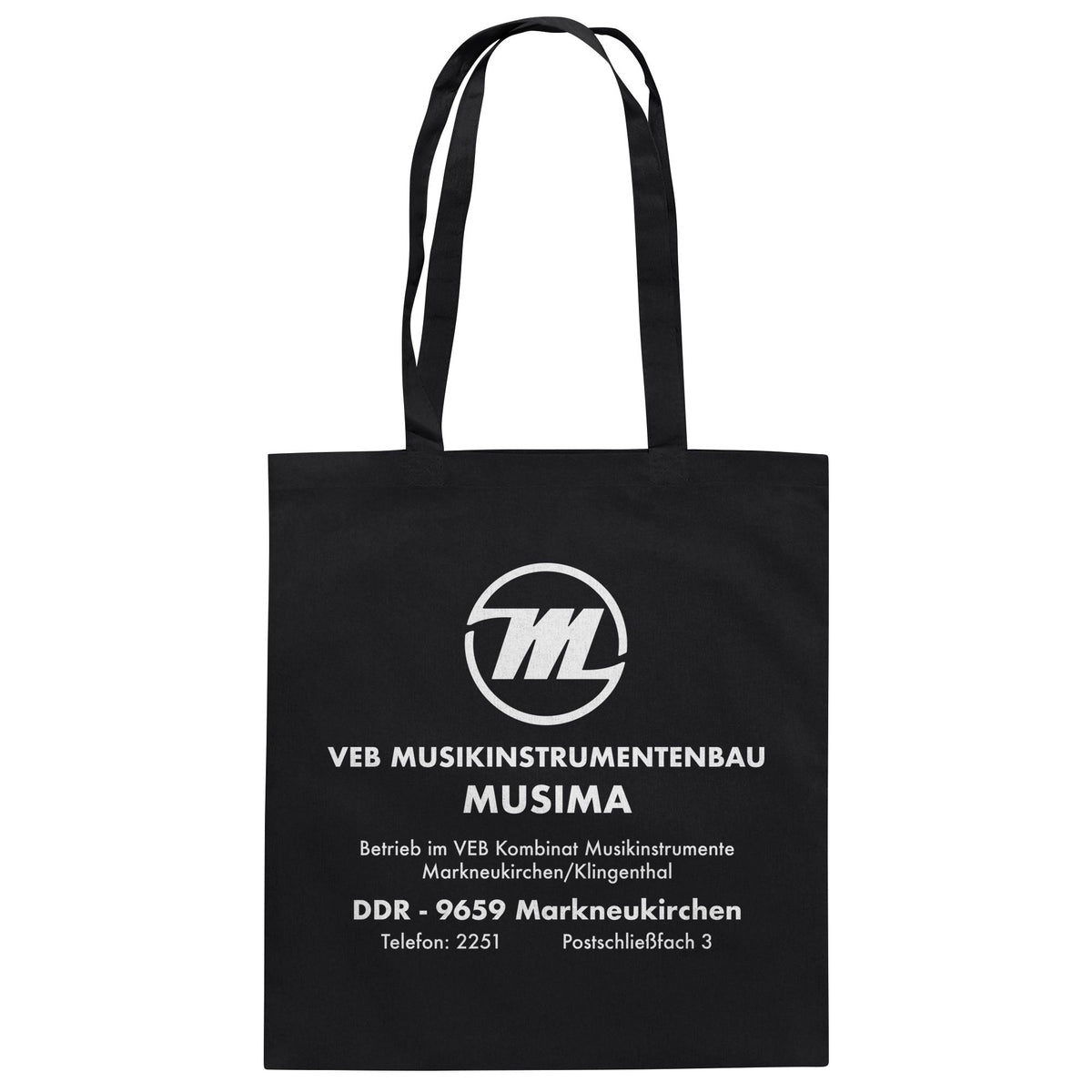MUSIMA - VEB MUSIKINSTRUMENTENBAU KLINGENTHAL | DDR Ostalgie Baumwolltasche