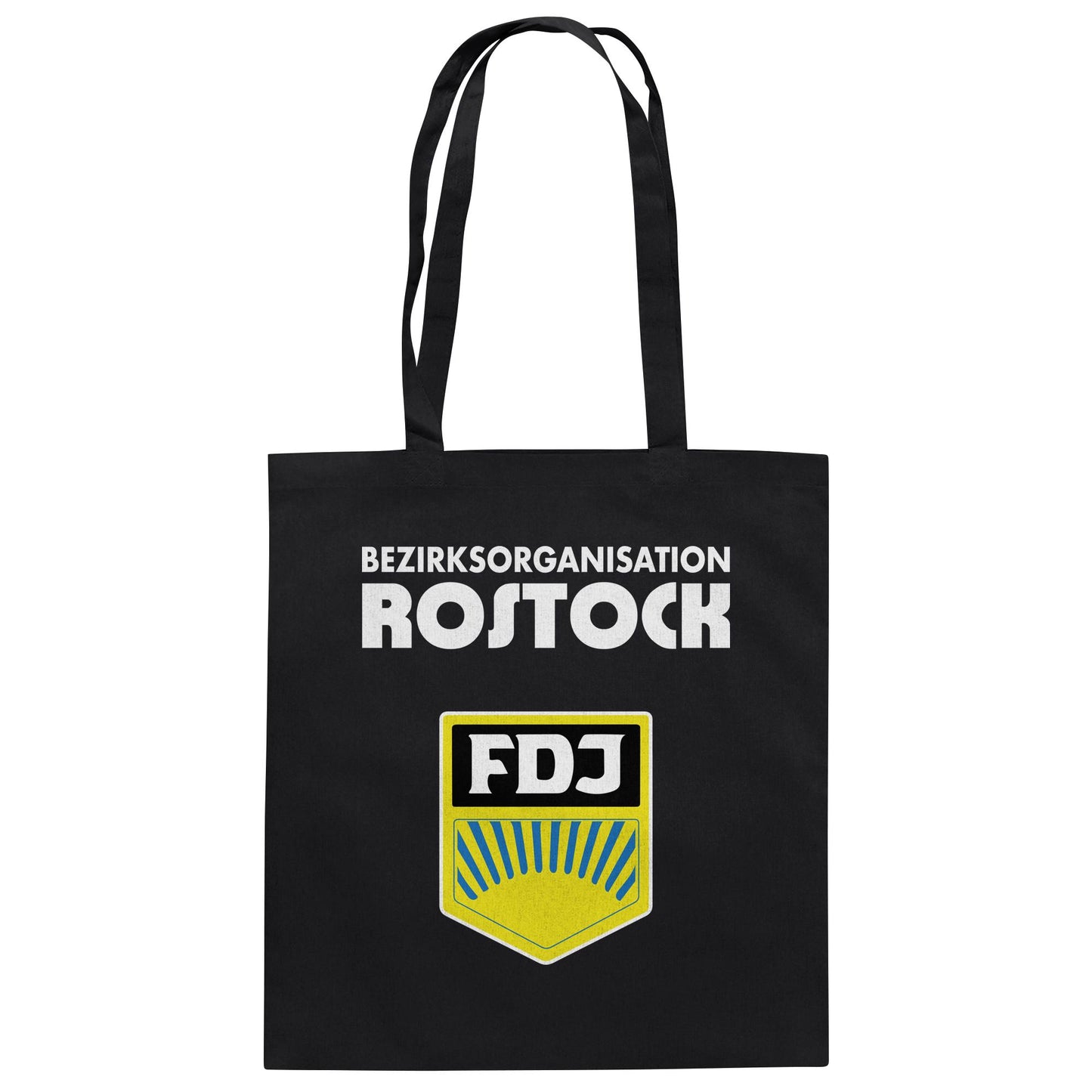 DDR Ostalgie Baumwolltasche • BEZIRKSORGANISATION ROSTOCK (ORIGINAL-WIMPEL)