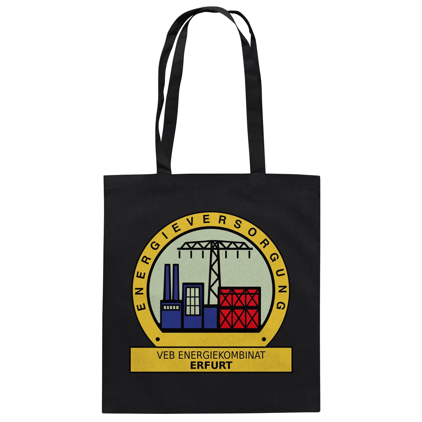 DDR Ostalgie Baumwolltasche • VEB ENERGIEKOMBINAT ERFURT
