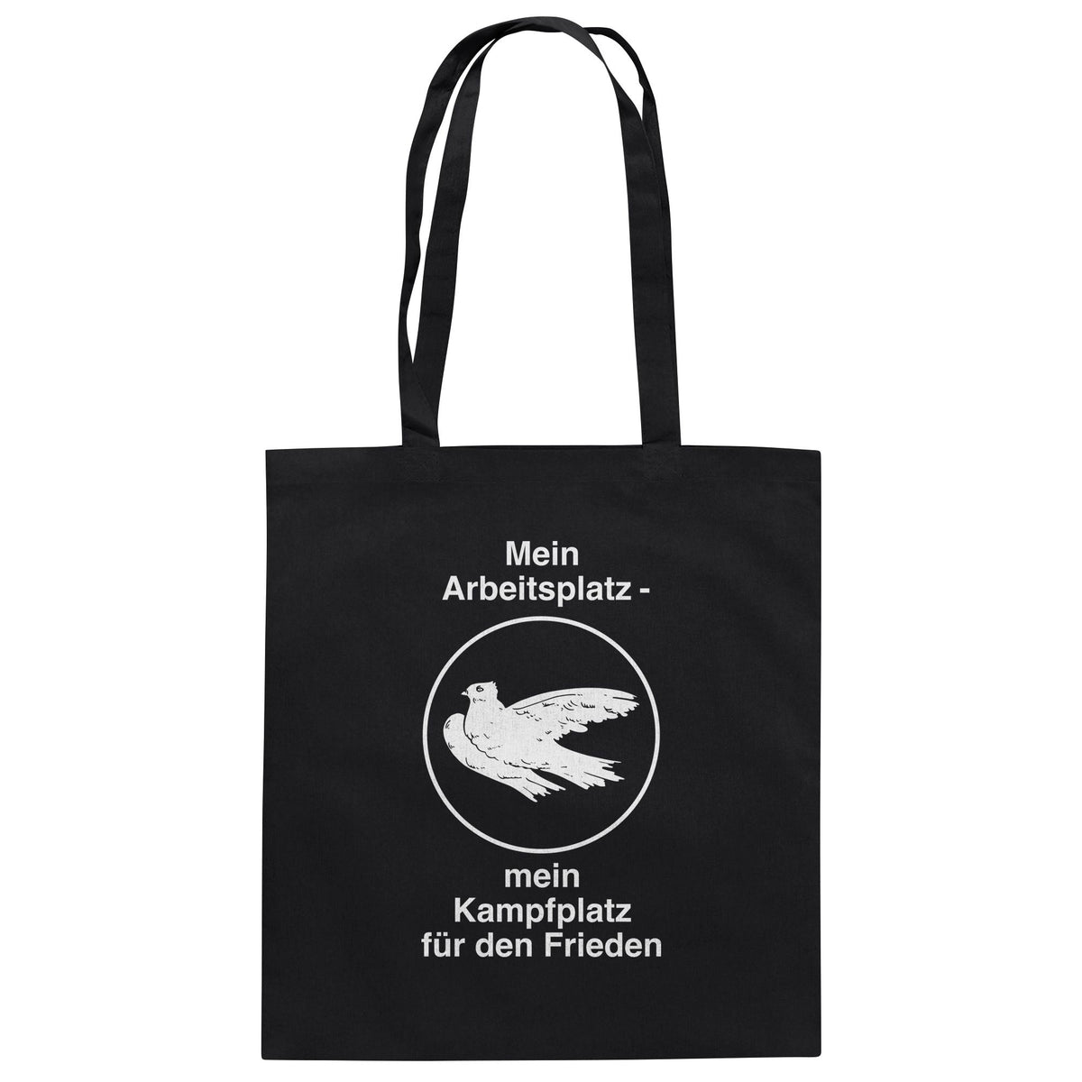 DDR Ostalgie Baumwolltasche • MEIN ARBEITSPLATZ - MEIN KAMPFPLATZ FÜR DEN FRIEDEN