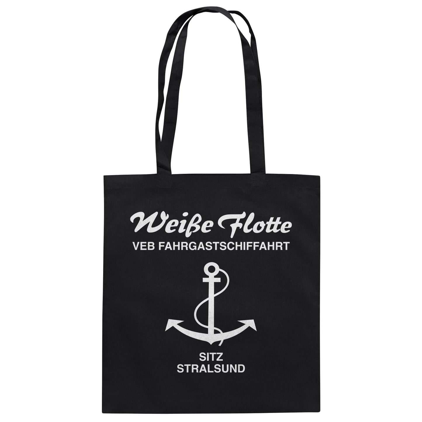 DDR Ostalgie Baumwolltasche • VEB FAHRGASTSCHIFFAHRT, STRALSUND
