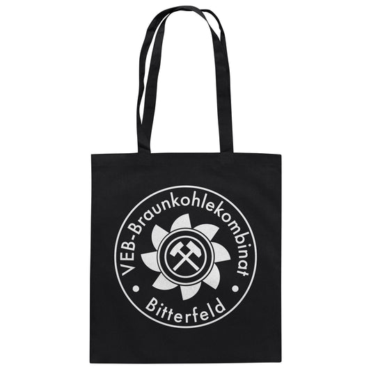 DDR Ostalgie Baumwolltasche • VEB BRAUNKOHLEKOMBINAT BITTERFELD