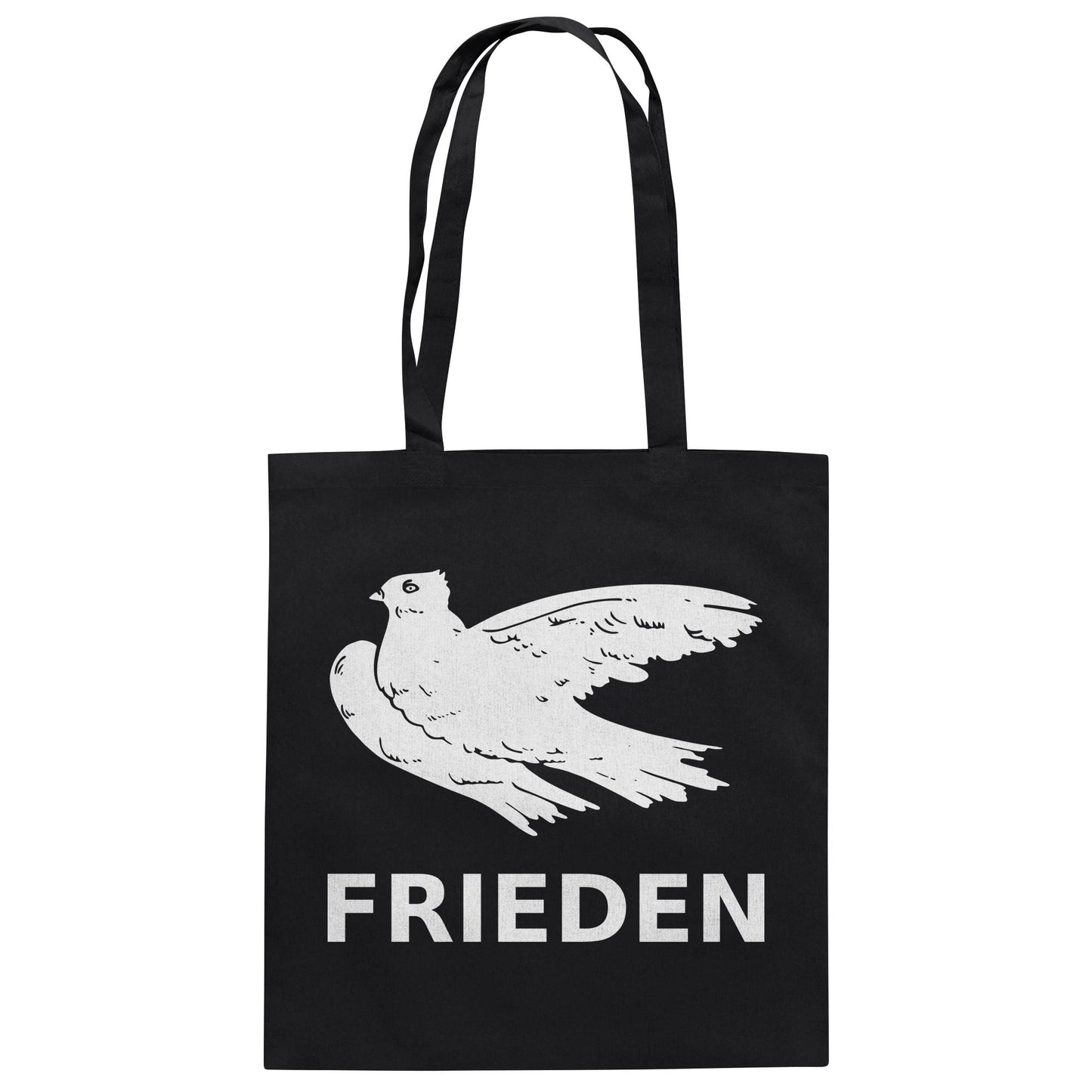 DDR Ostalgie Baumwolltasche • FRIEDEN (MOTIV ORIGINAL ANSTECKPIN)