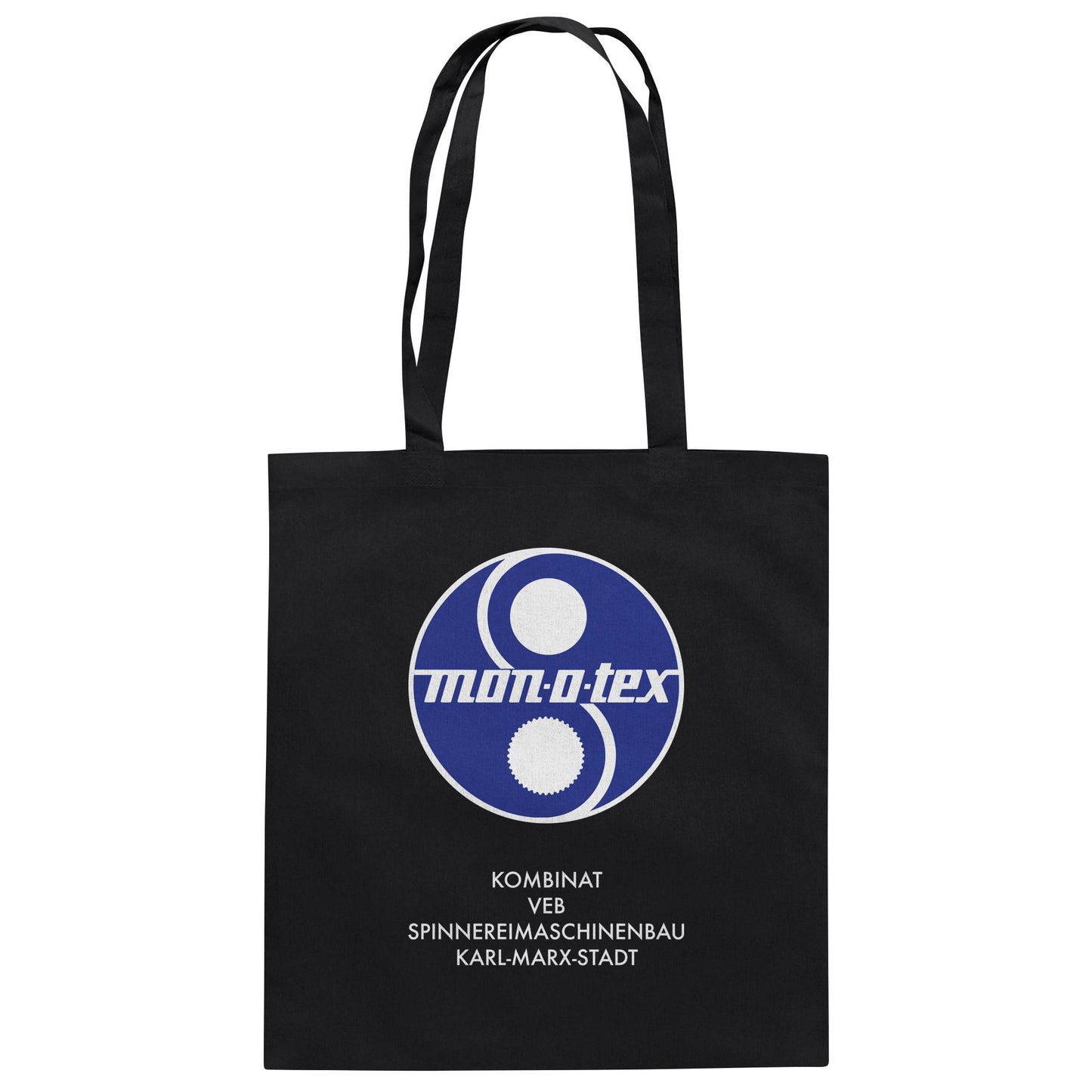 DDR Ostalgie Baumwolltasche • MONOTEX VEB KOMBINAT SPINNEREIMASCHINENBAU KARL-MARX-STADT