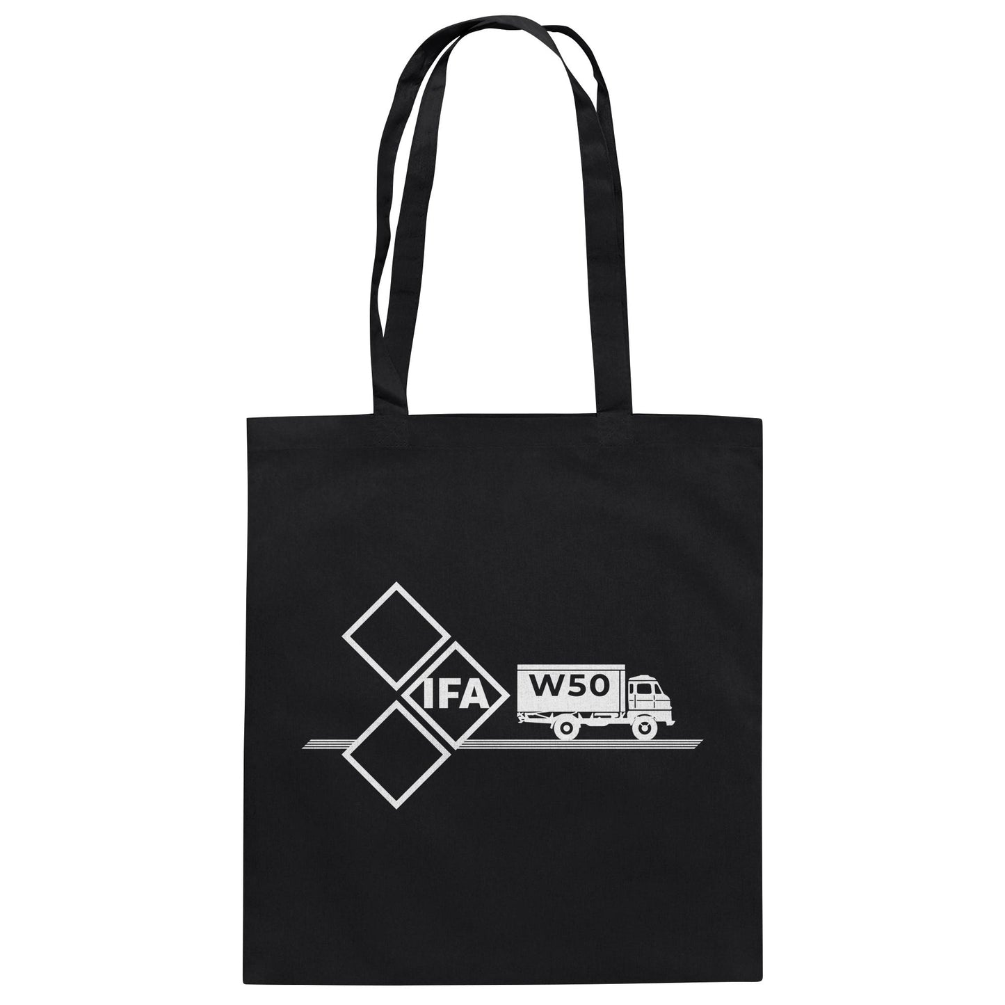 DDR Ostalgie Baumwolltasche • IFA W50 (ORIGINAL SCHILD)