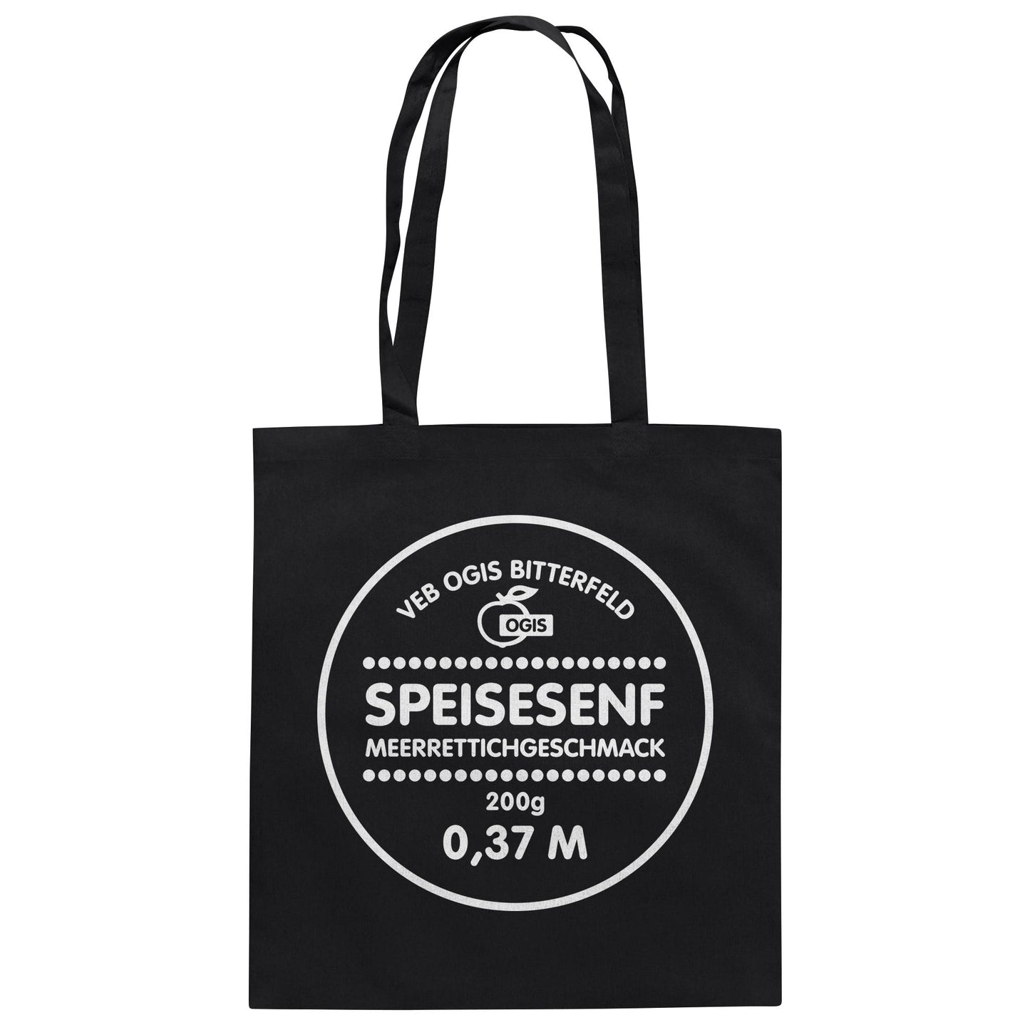 DDR Ostalgie Baumwolltasche • VEB OGIS BITTERFELD - SPEISESENF