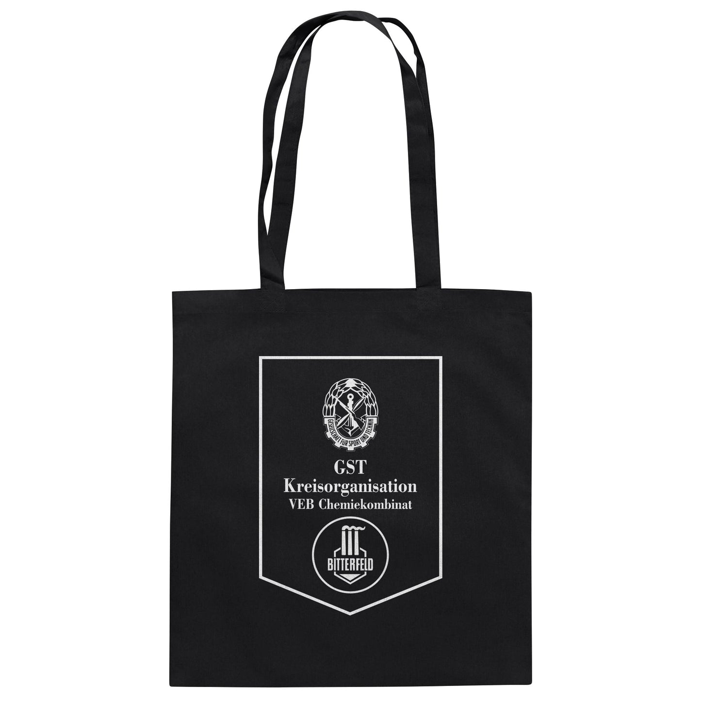DDR Ostalgie Baumwolltasche • GST DES VEB CHEMIEKOMBINAT BITTERFELD