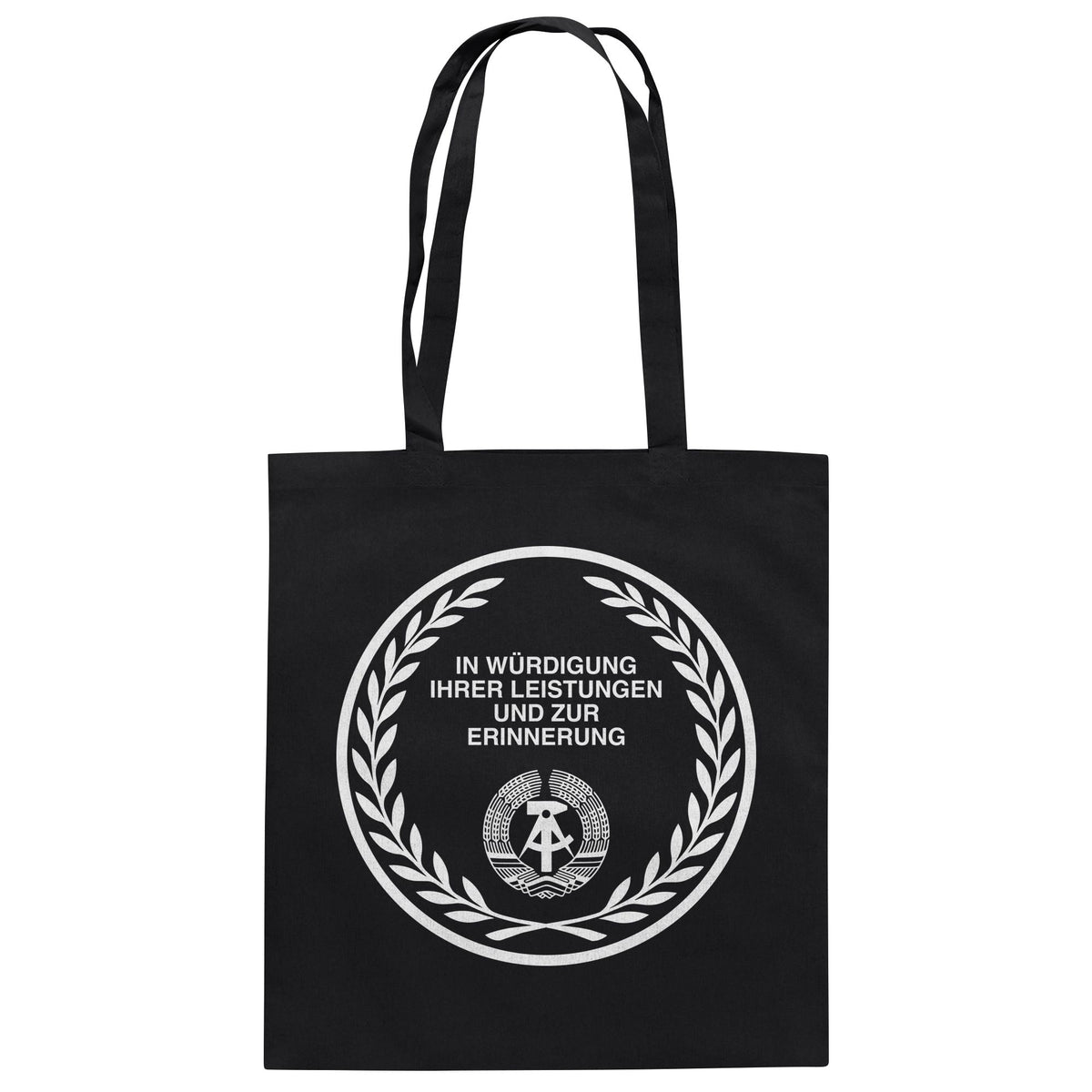 DDR Ostalgie Baumwolltasche • EHRENMÜNZE - IN WÜRDIGUNG IHRER LEISTUNGEN