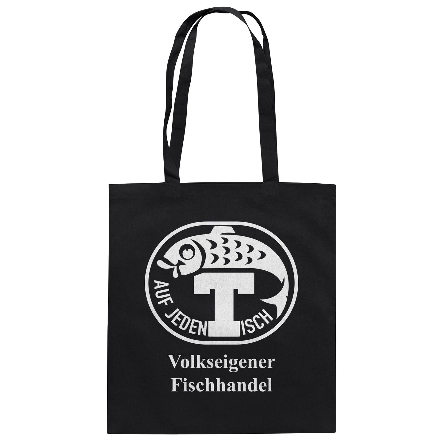 DDR Ostalgie Baumwolltasche • VEB VOLKSEIGENER FISCHHANDEL