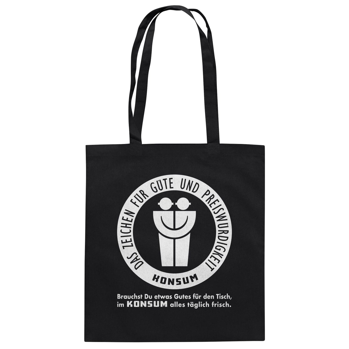 DDR Ostalgie Baumwolltasche • KONSUM - DAS ZEICHEN FÜR GÜTE UND PREISWÜRDIGKEIT