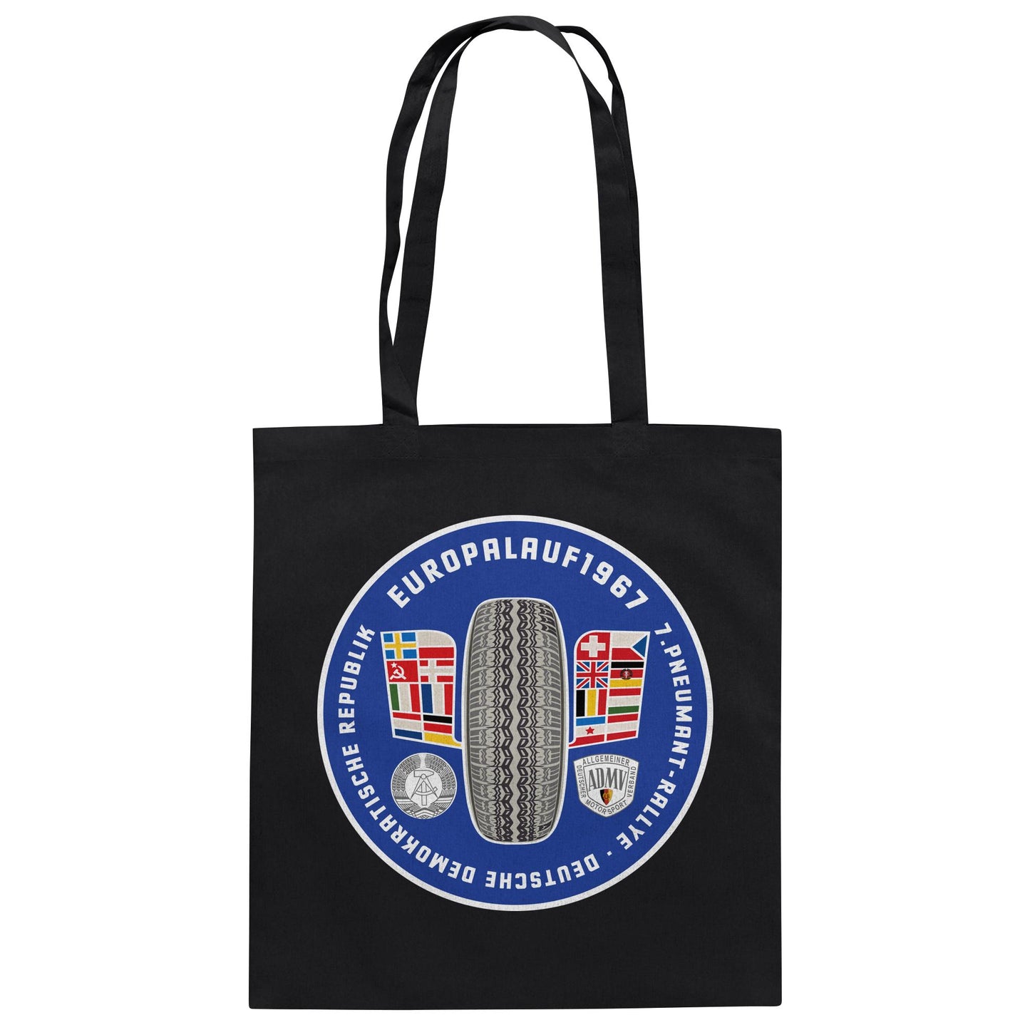 DDR Ostalgie Baumwolltasche • PNEUMANT RALLYE, EUROPALAUF 1967
