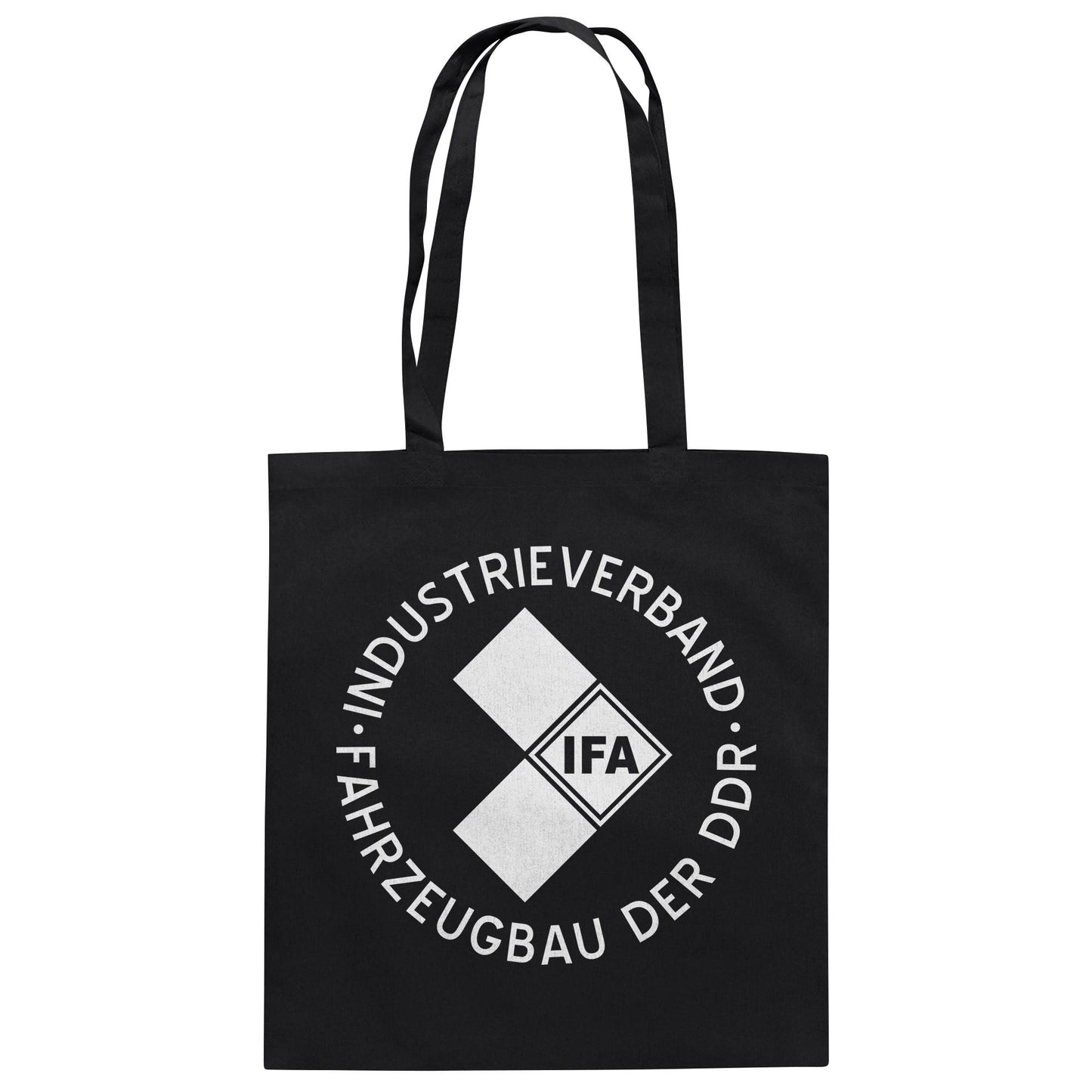 DDR Ostalgie Baumwolltasche • IFA INDUSTRIEVERBAND FAHRZEUGBAU ( LOGO 1970er) - dunkel