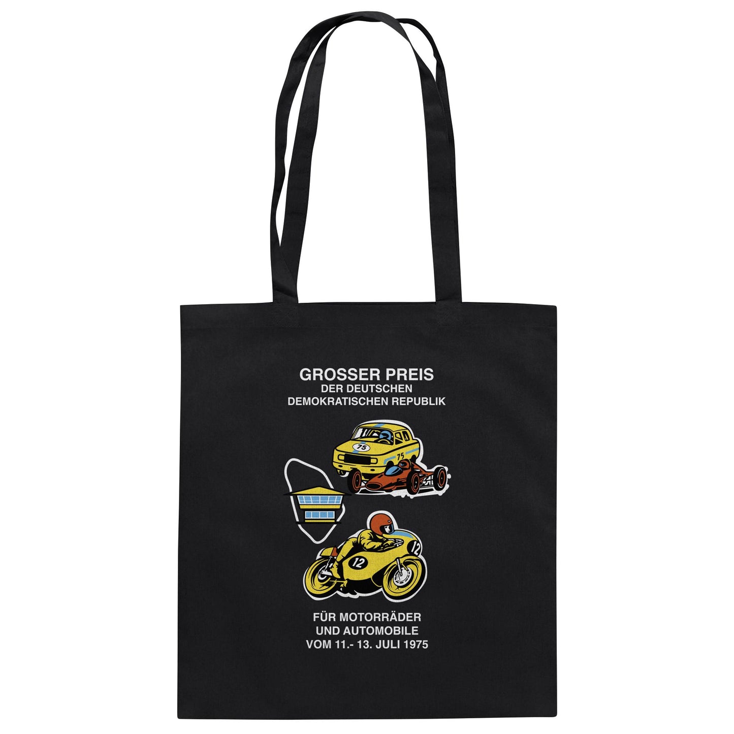 DDR Ostalgie Baumwolltasche • GROSSER PREIS DER DDR 1975