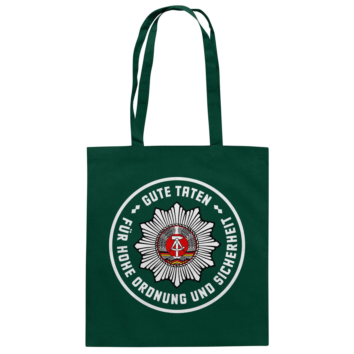 DDR Ostalgie Baumwolltasche • ABZEICHEN VOLKSPOLIZEI FÜR JUNGE PIONIERE