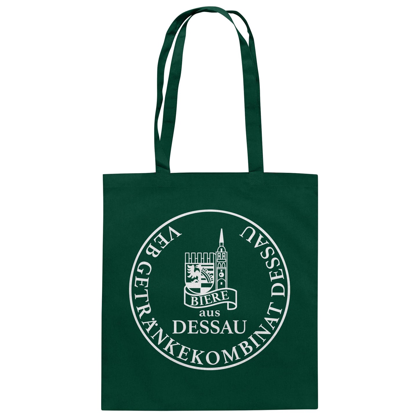 DDR Ostalgie Baumwolltasche • VEB GETRÄNKEKOMBINAT DESSAU BIERE