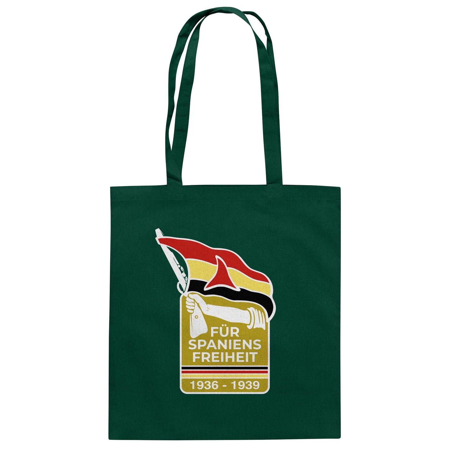 DDR Ostalgie Baumwolltasche • FÜR SPANIENS FREIHEIT - ABZEICHEN SPANIENKÄMPFER