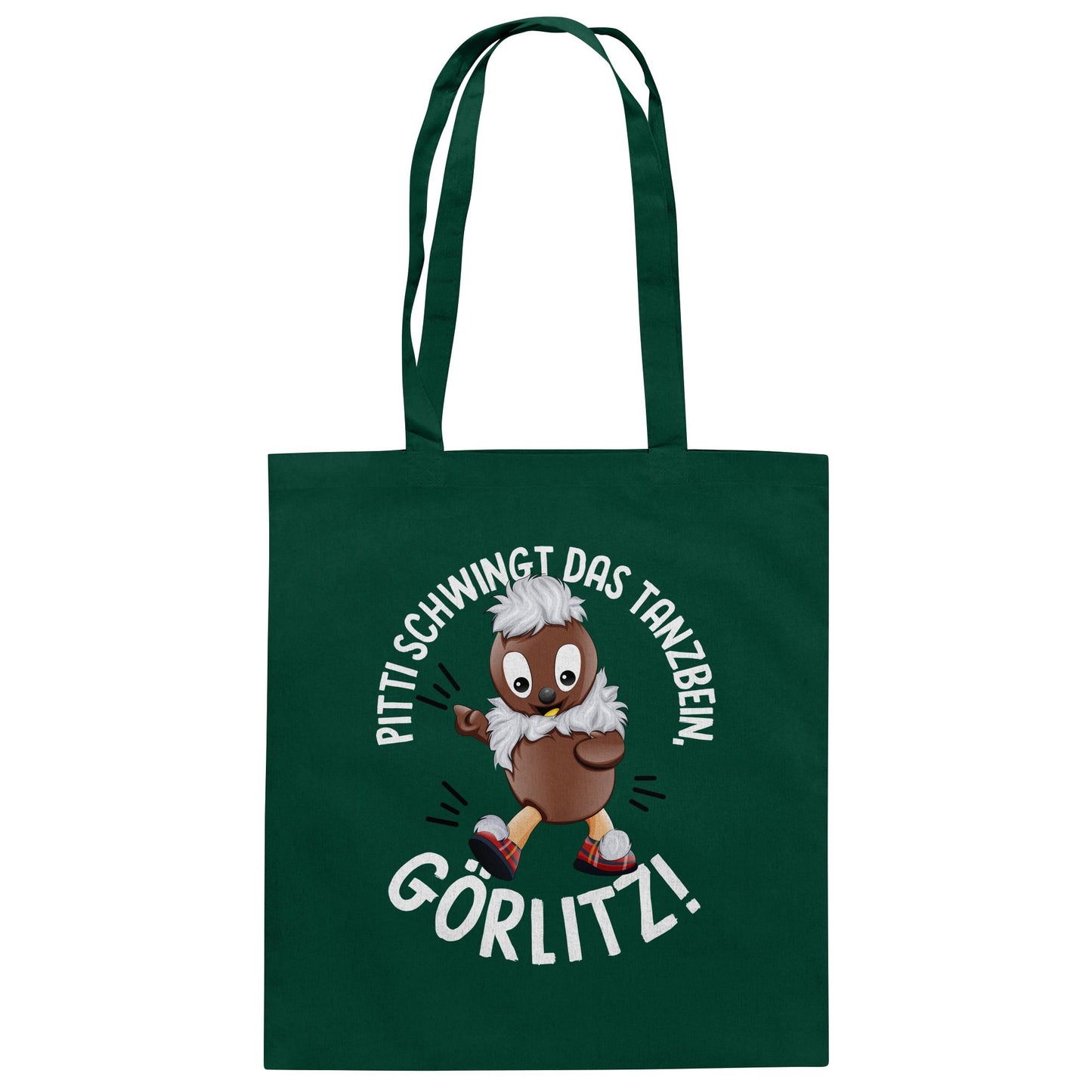 Pitti Stadt Nicki (Baumwolltasche) • PITTI SCHWINGT DAS TANZBEIN, GÖRLITZ!