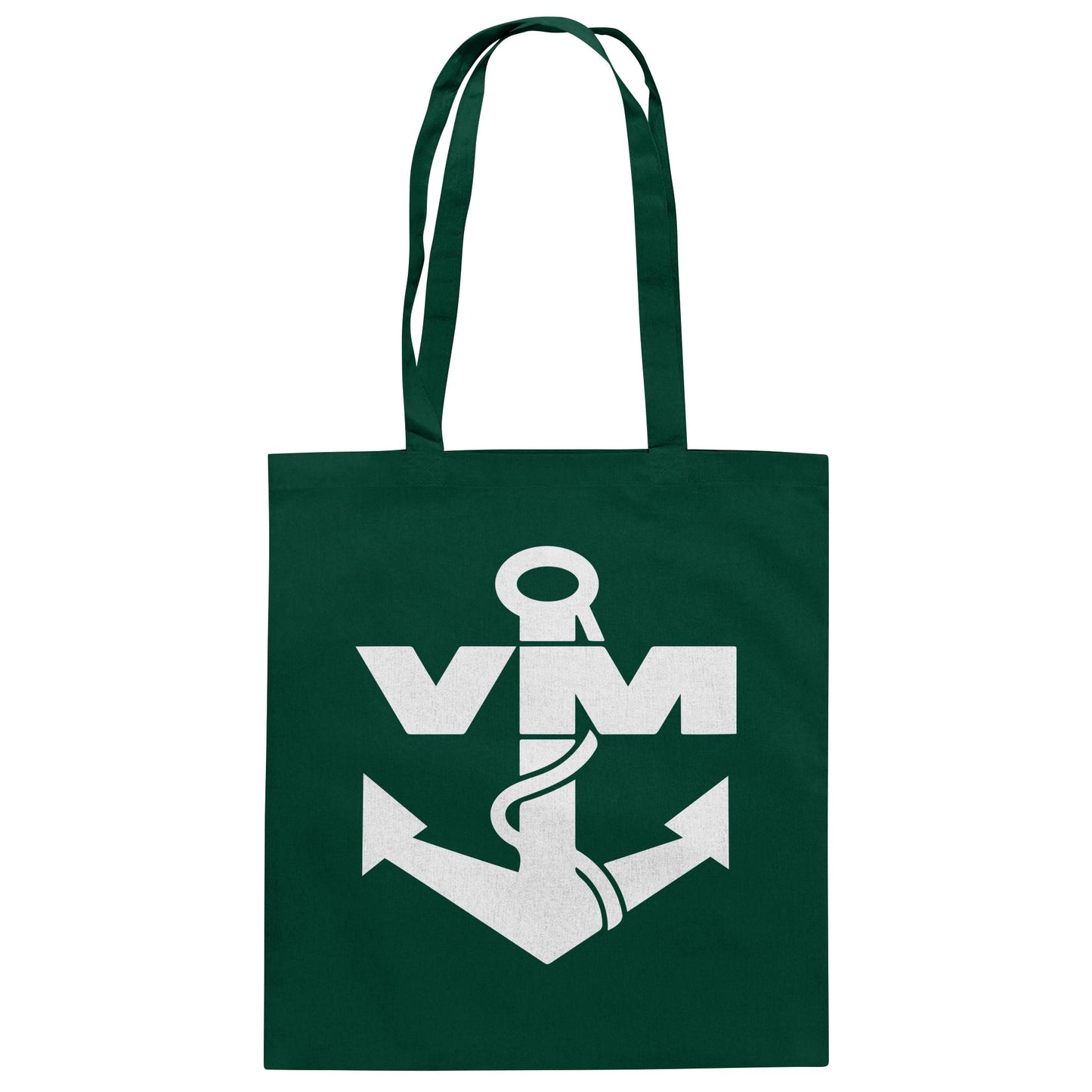 DDR Ostalgie Baumwolltasche • NVA EMBLEM - VOLKSMARINE SEESTREITKRÄFTE - DUNKEL