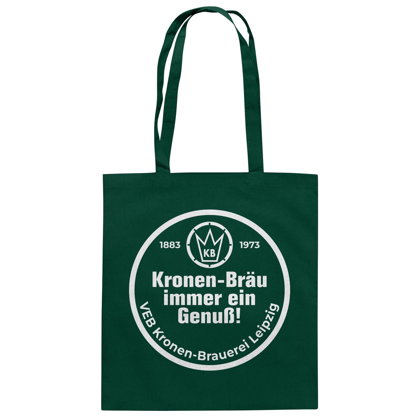 DDR Ostalgie Baumwolltasche • VEB KRONEN-BRAUEREI BIER LEIPZIG