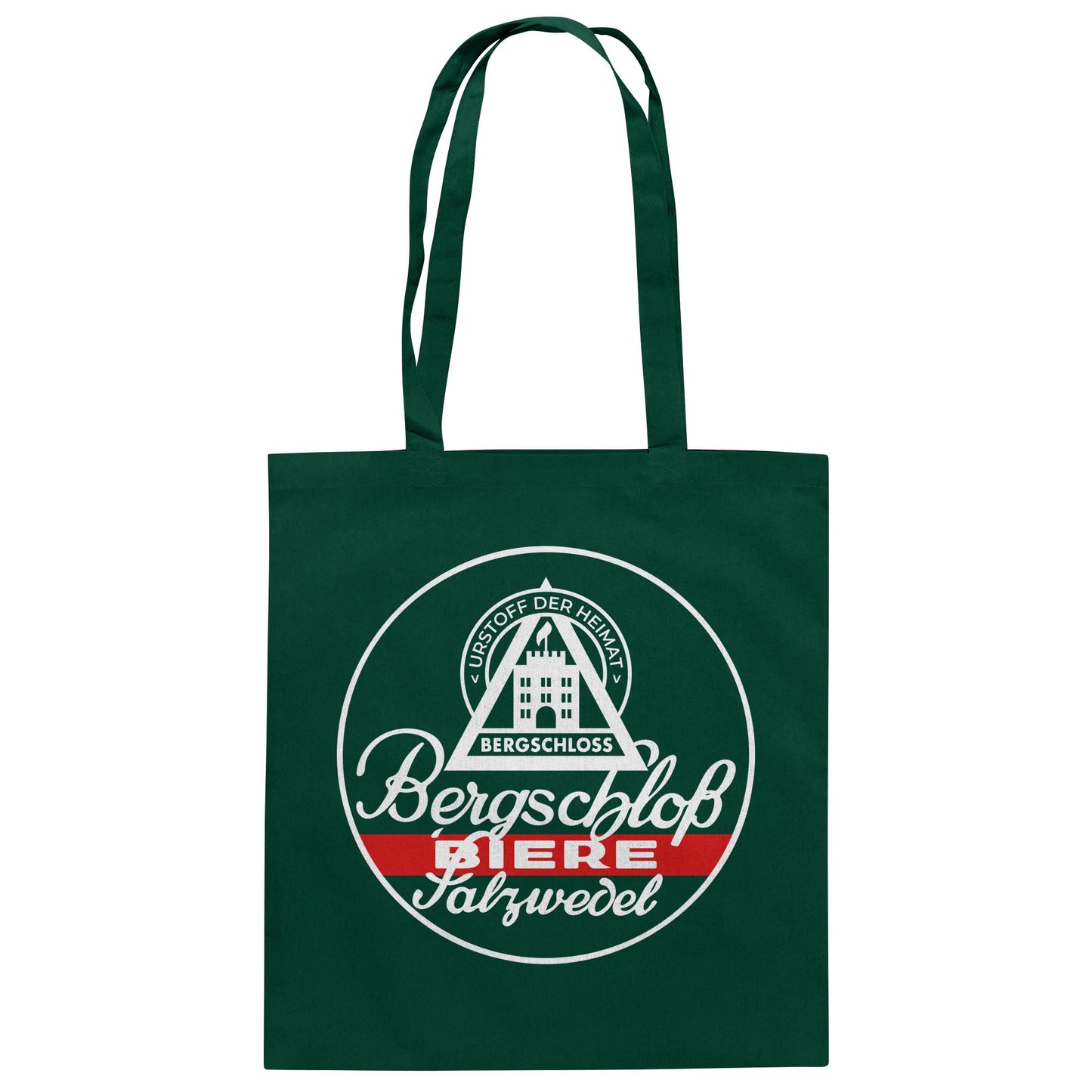 DDR Ostalgie Baumwolltasche • BERGSCHLOSS BIERE SALZWEDEL