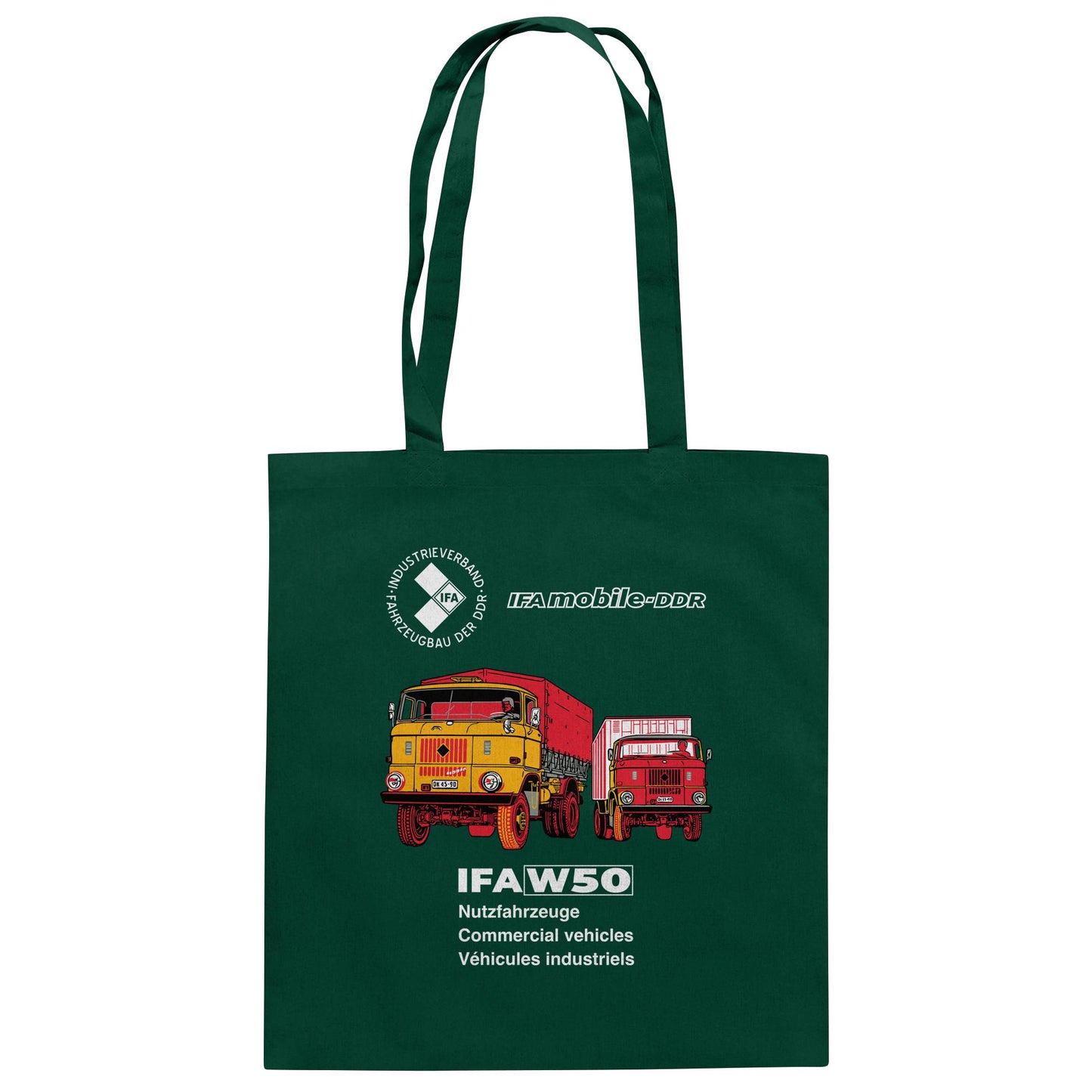DDR Ostalgie Baumwolltasche • IFA W50 (ORIGINAL POSTER)
