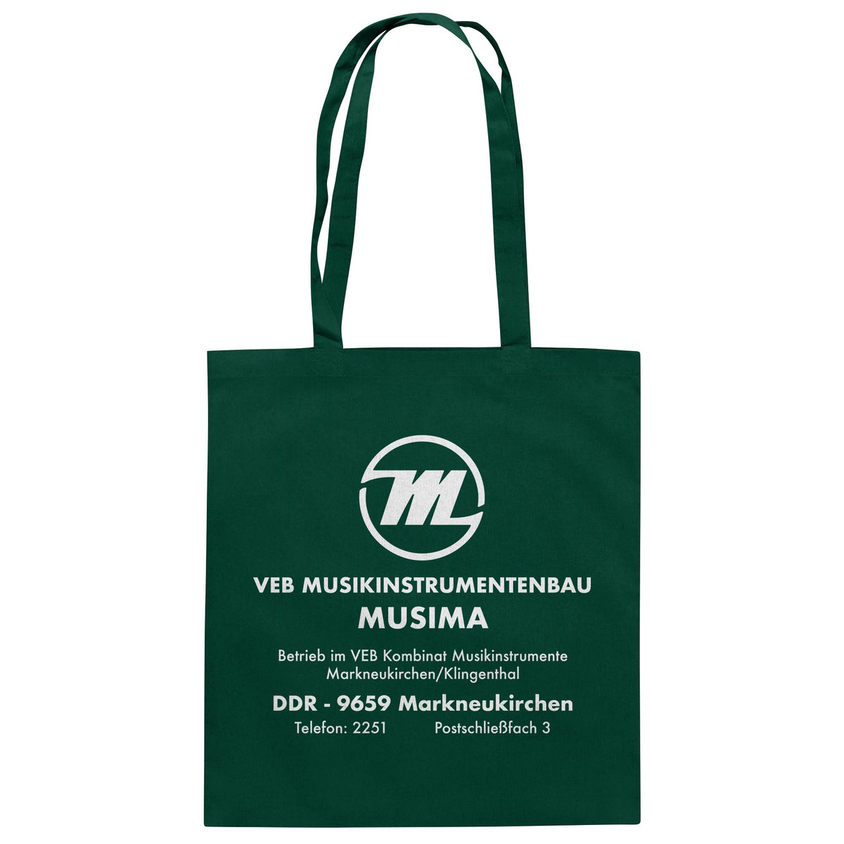 MUSIMA - VEB MUSIKINSTRUMENTENBAU KLINGENTHAL | DDR Ostalgie Baumwolltasche